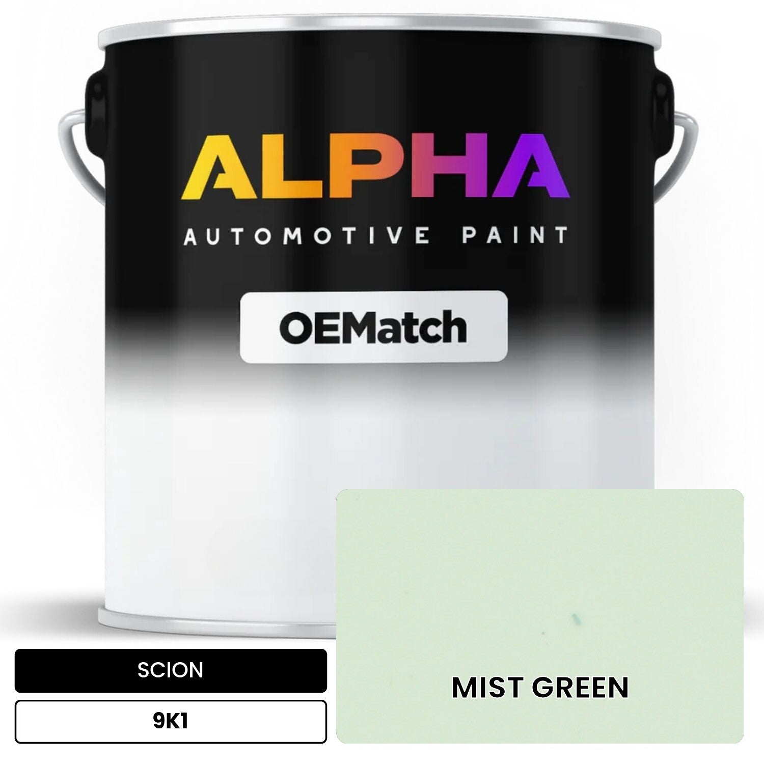 SCION MIST GREEN 9K1 OEMatch Basecoat