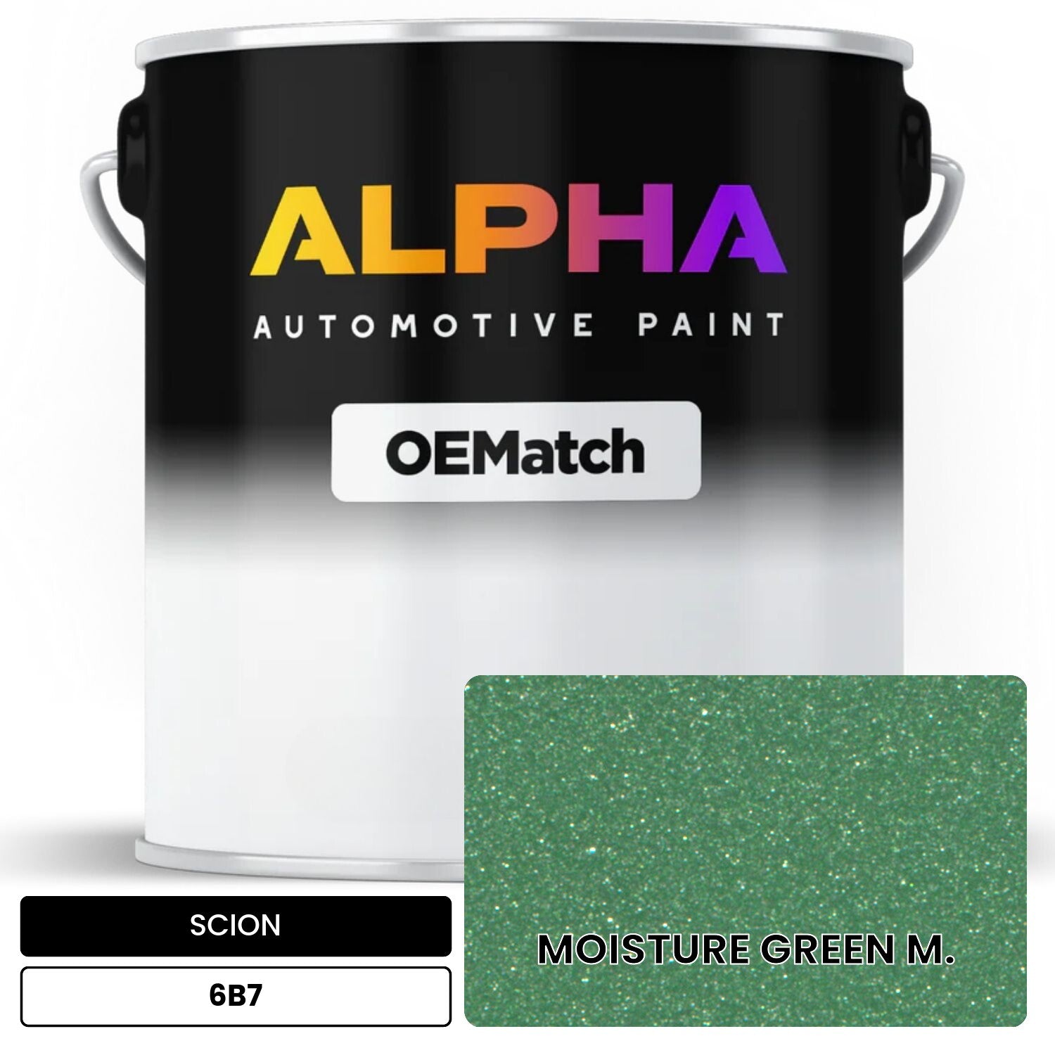 SCION MOISTURE GREEN M. 6B7 OEMatch Basecoat