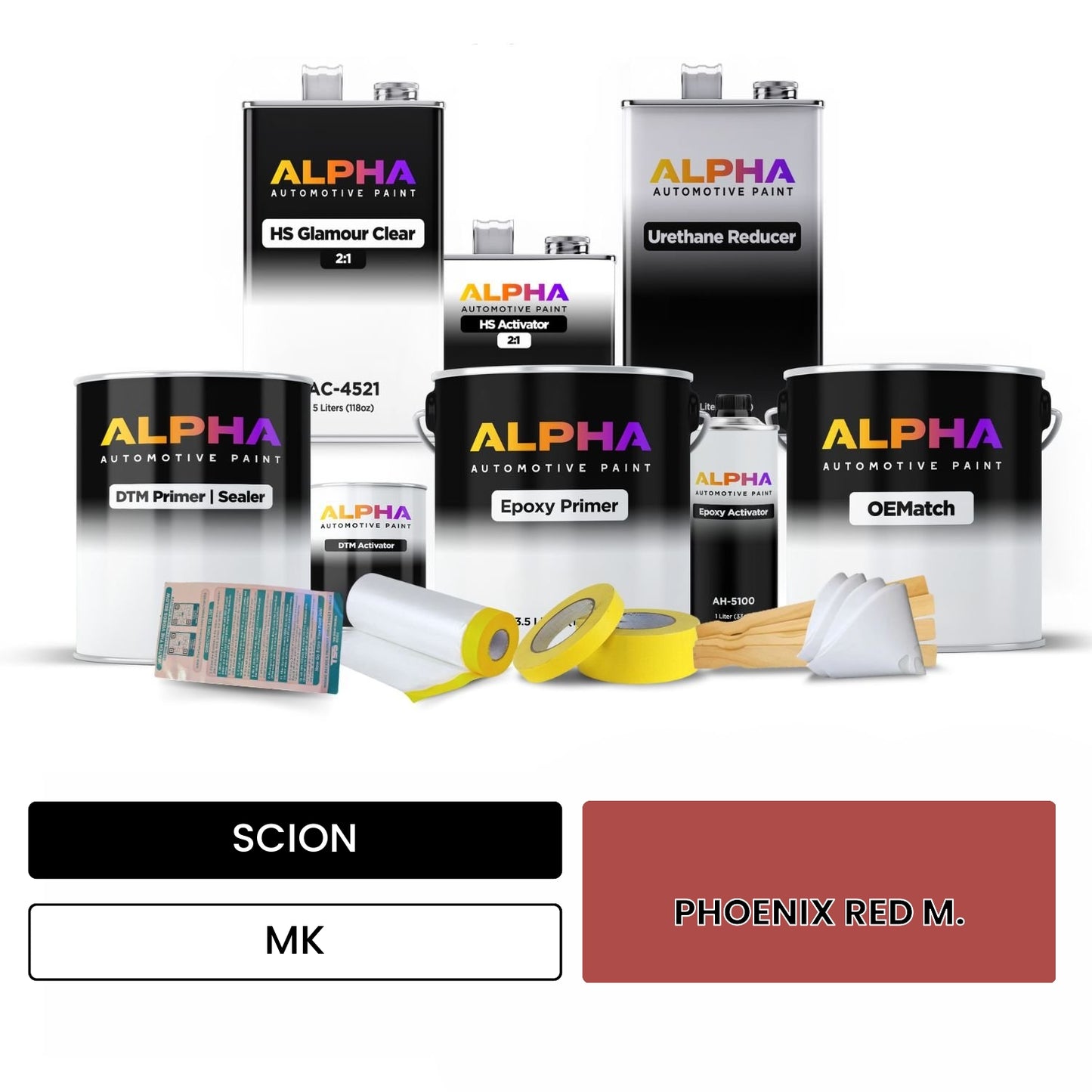 SCION PHOENIX RED M. MK OEMatch Vehicle Paint Kit