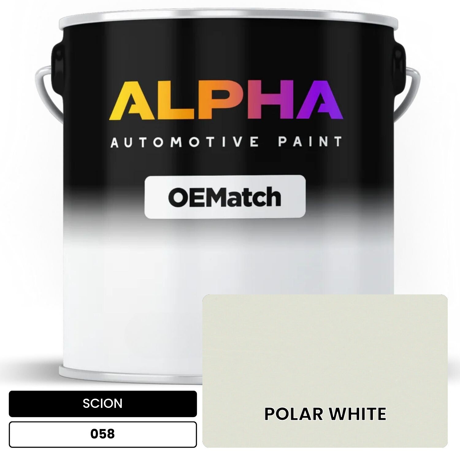 SCION POLAR WHITE 058 OEMatch Basecoat