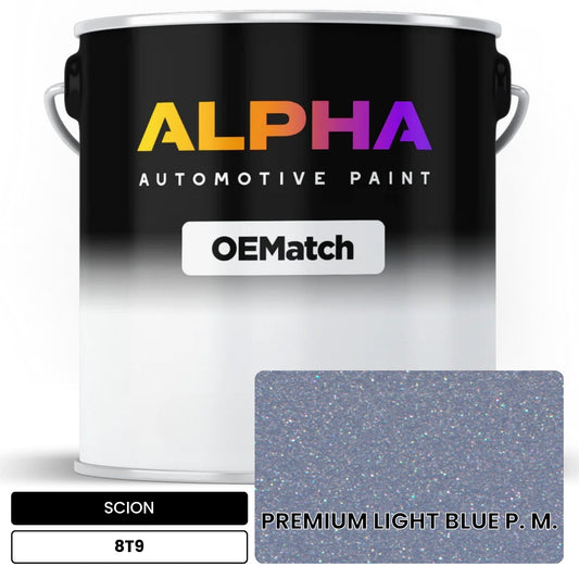 SCION PREMIUM LIGHT BLUE P. M. 8T9 OEMatch Basecoat