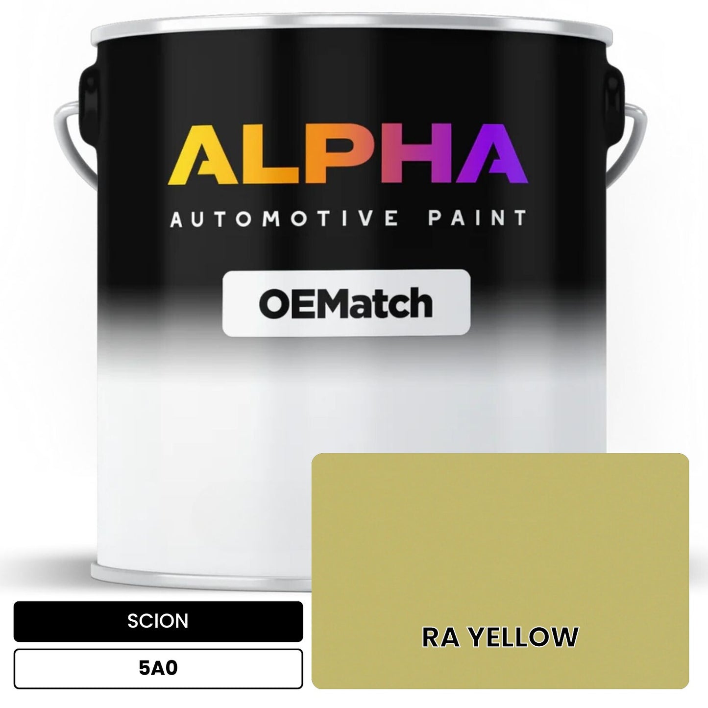 SCION RA YELLOW 5A0 OEMatch Basecoat