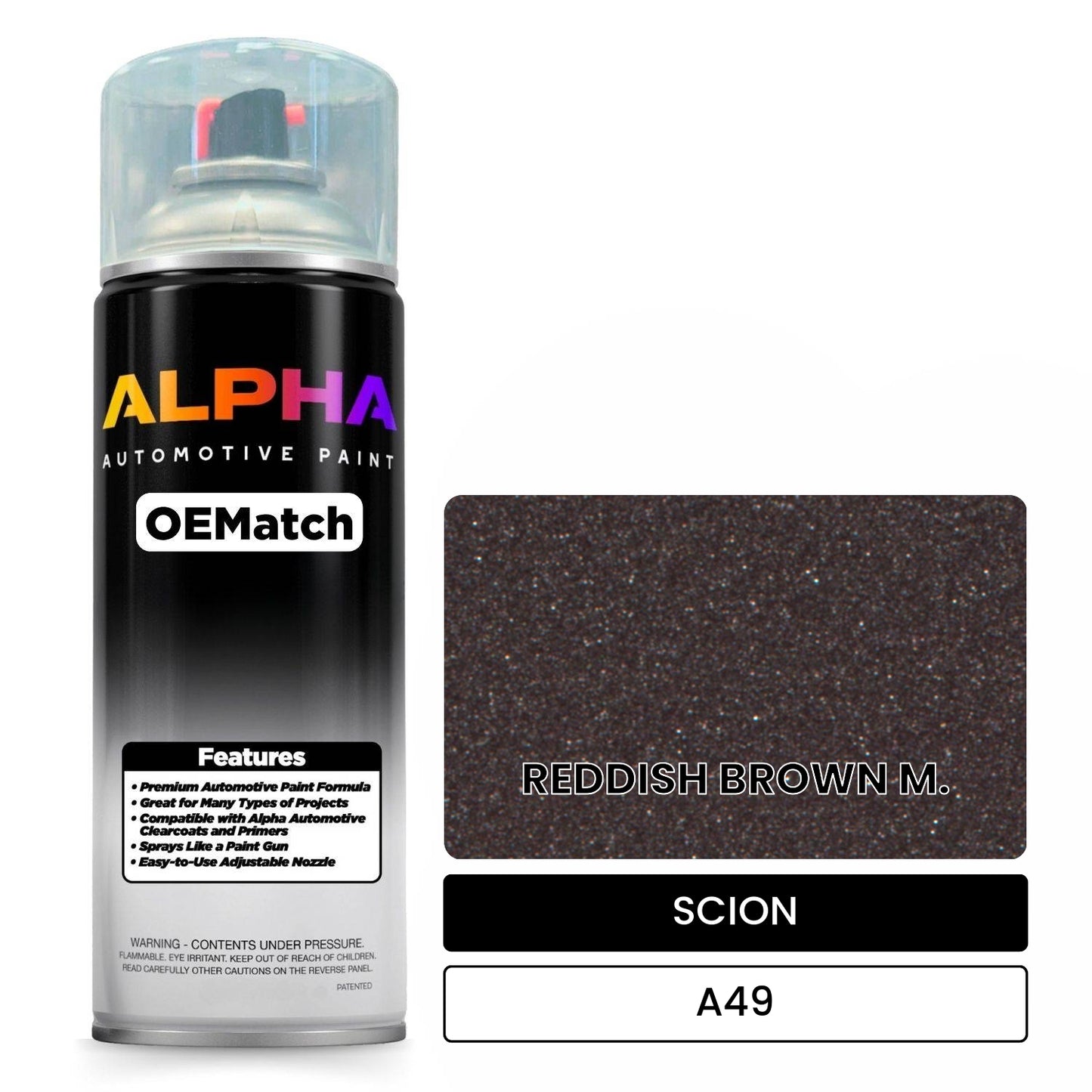 SCION REDDISH BROWN M. A49 OEMatch Spraycan