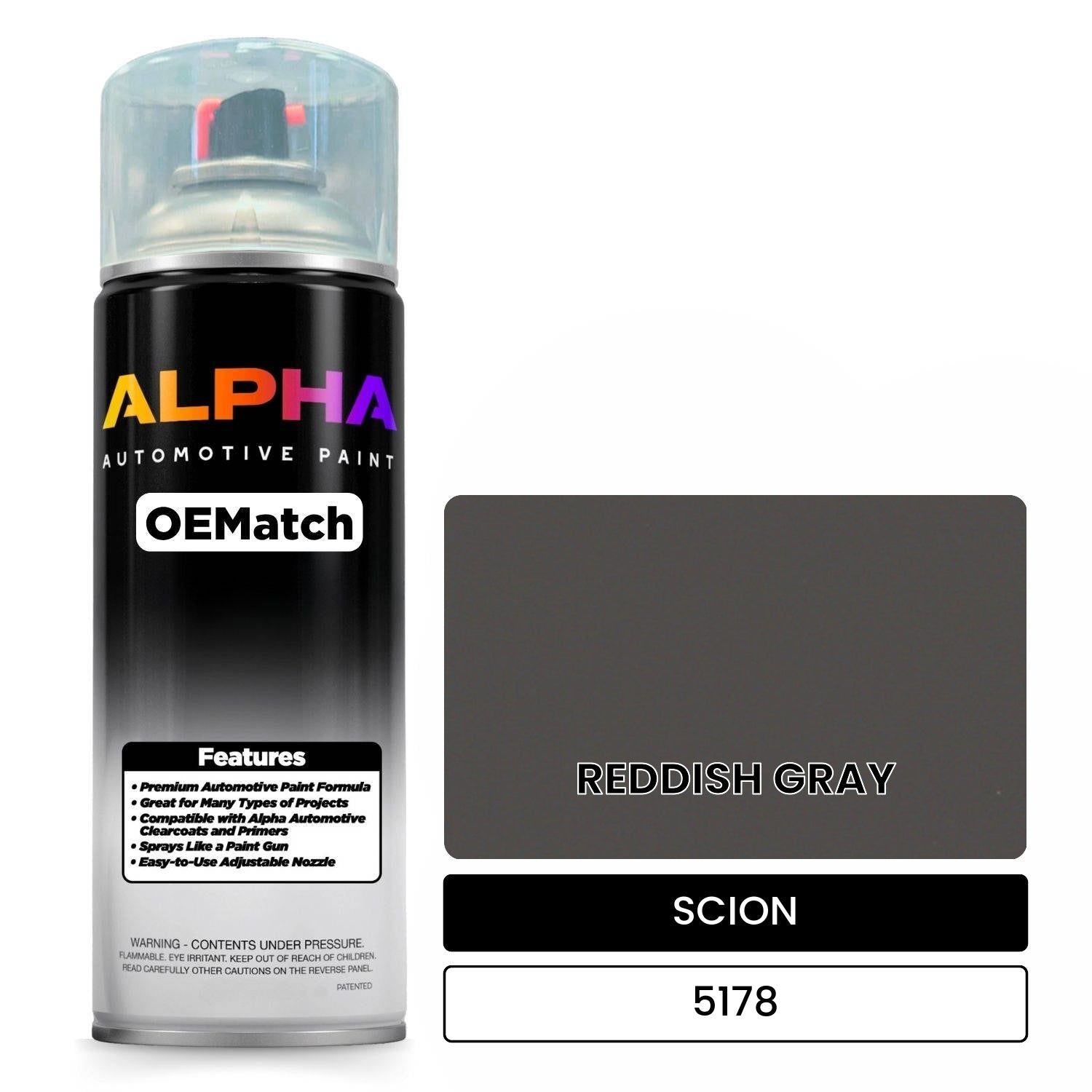 SCION REDDISH GRAY 5178 OEMatch Spraycan