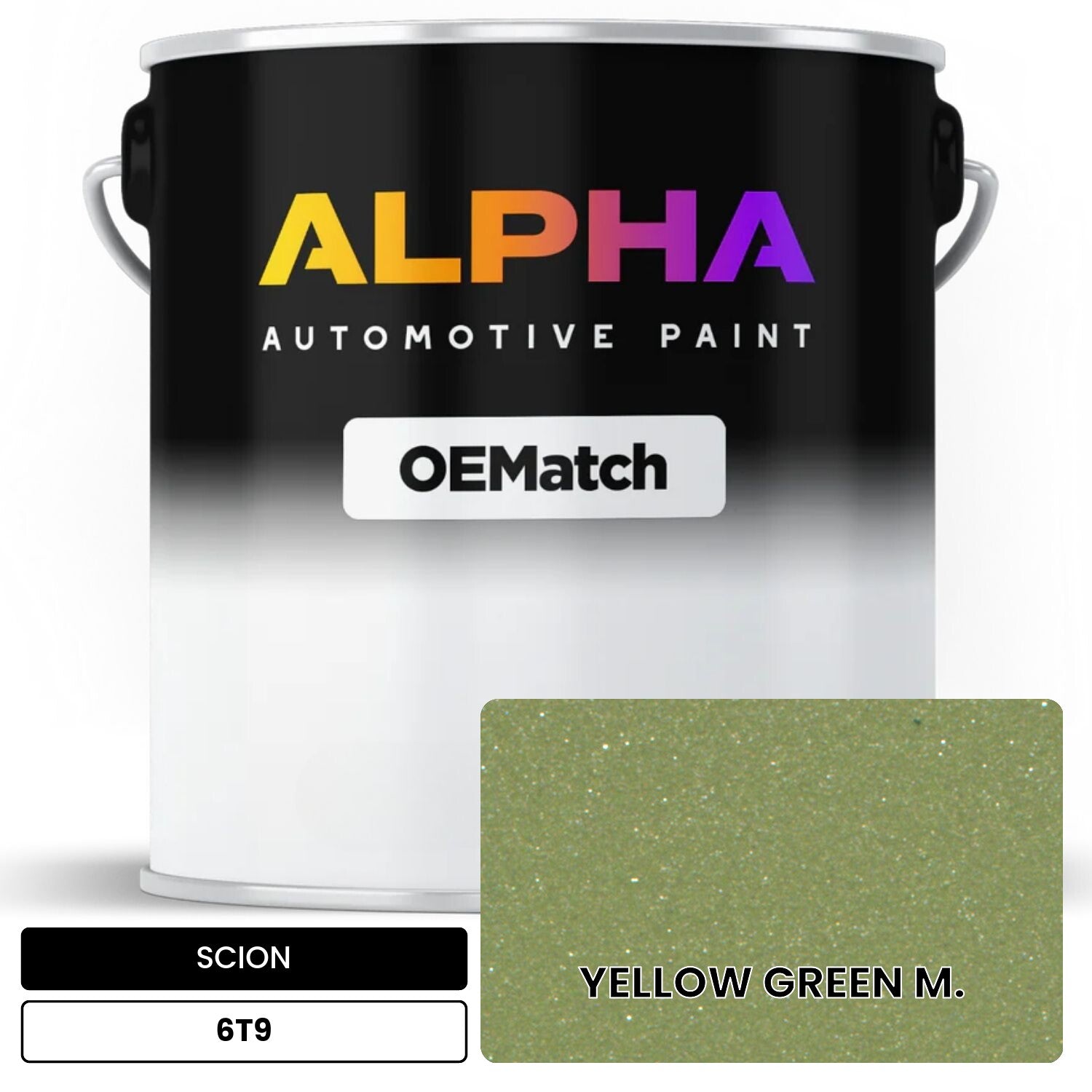 SCION YELLOW GREEN M. 6T9 OEMatch Basecoat