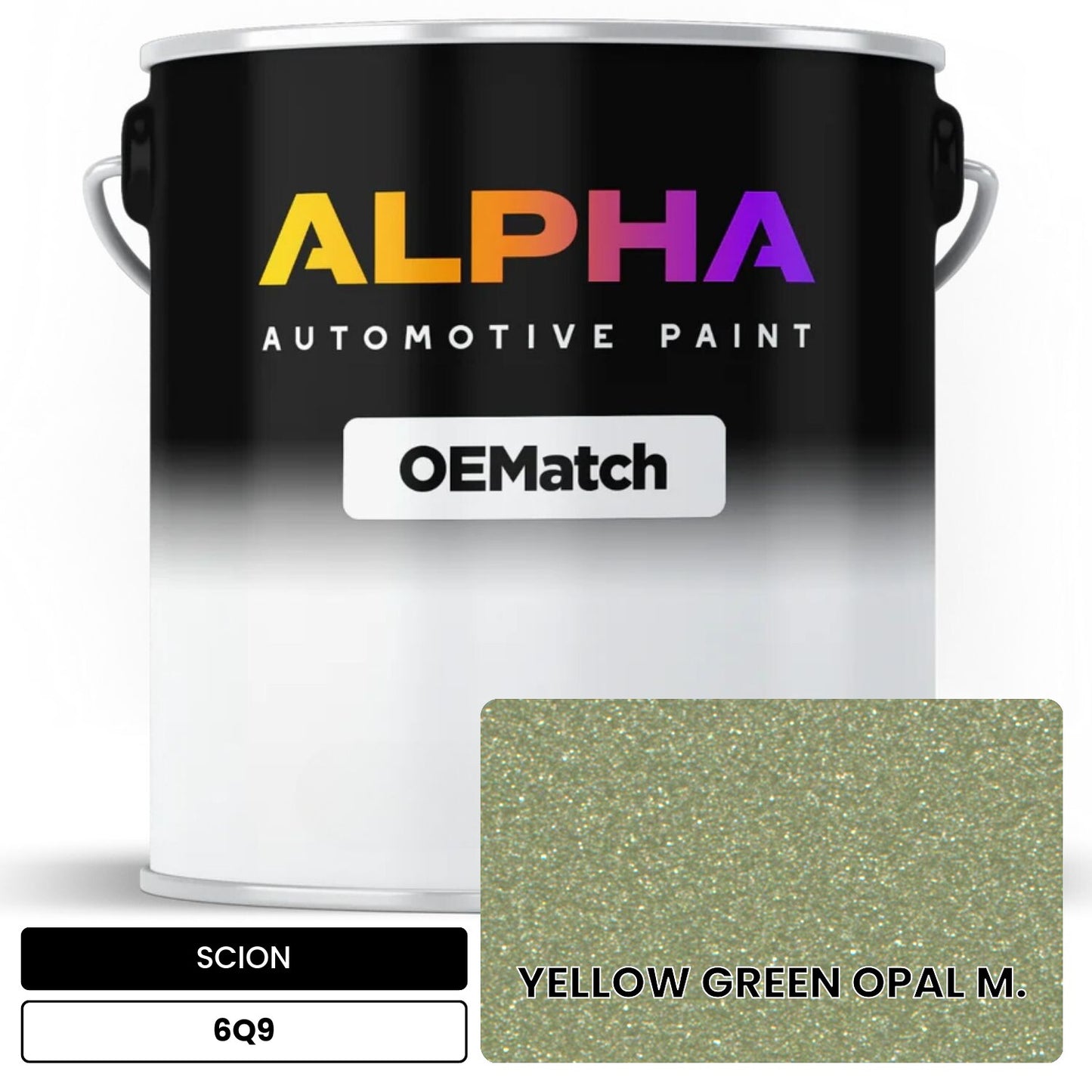 SCION YELLOW GREEN OPAL M. 6Q9 OEMatch Basecoat