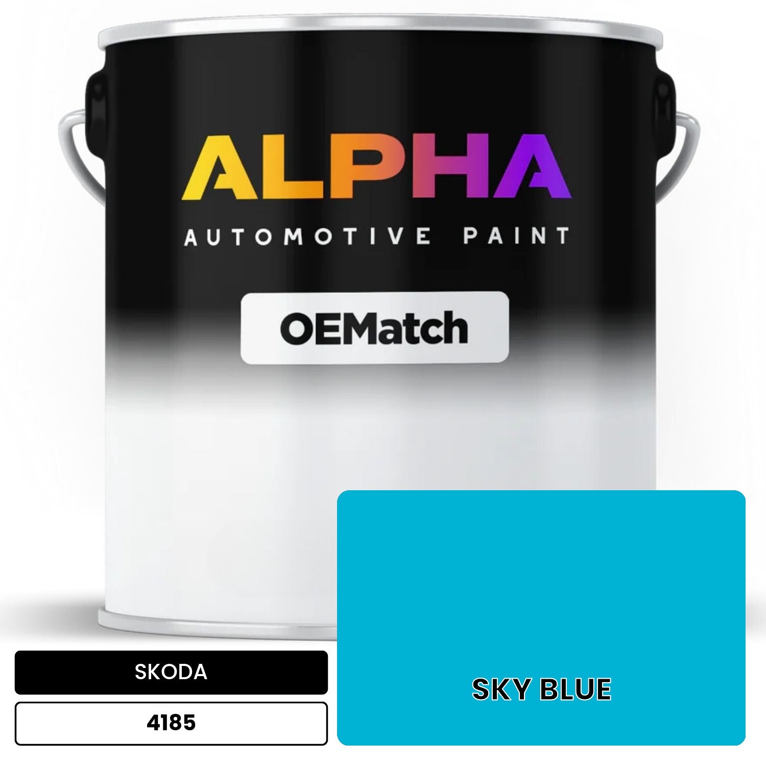 SKODA SKY BLUE 4185 OEMatch Basecoat