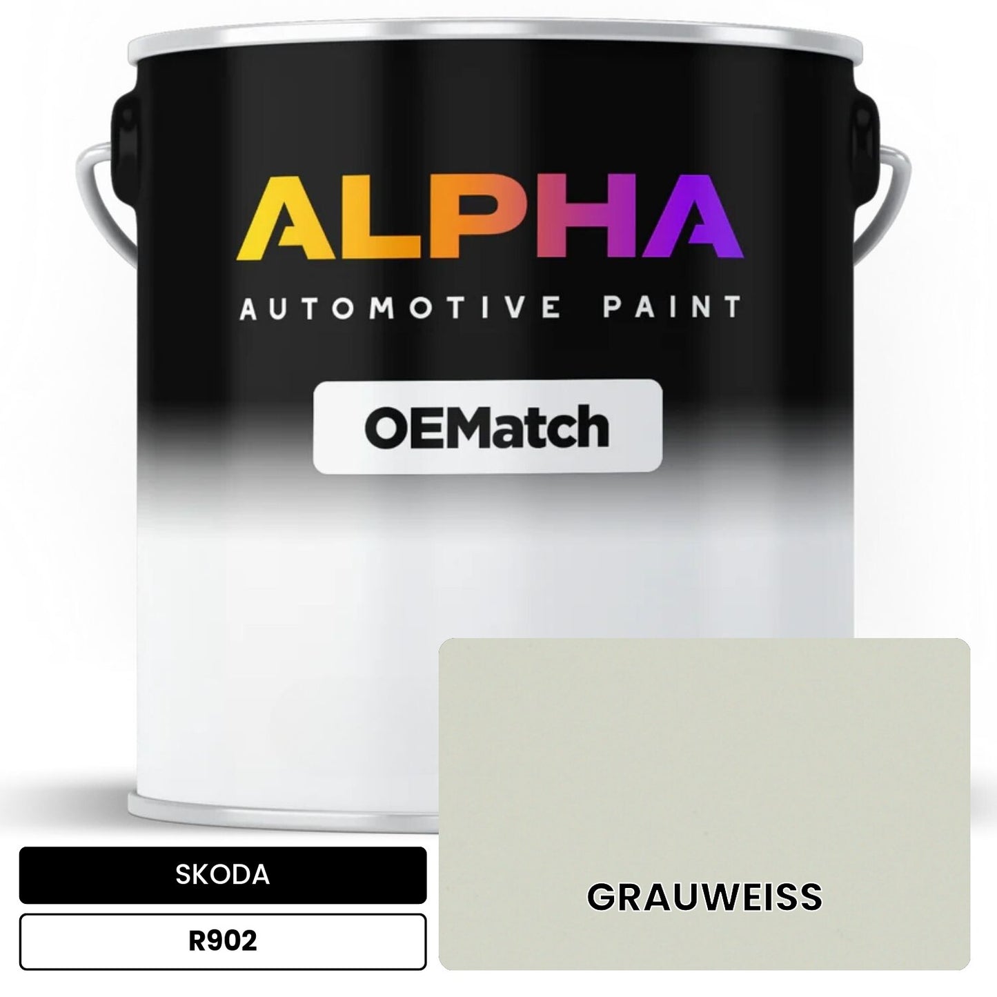 SKODA GRAUWEISS R902 OEMatch Basecoat