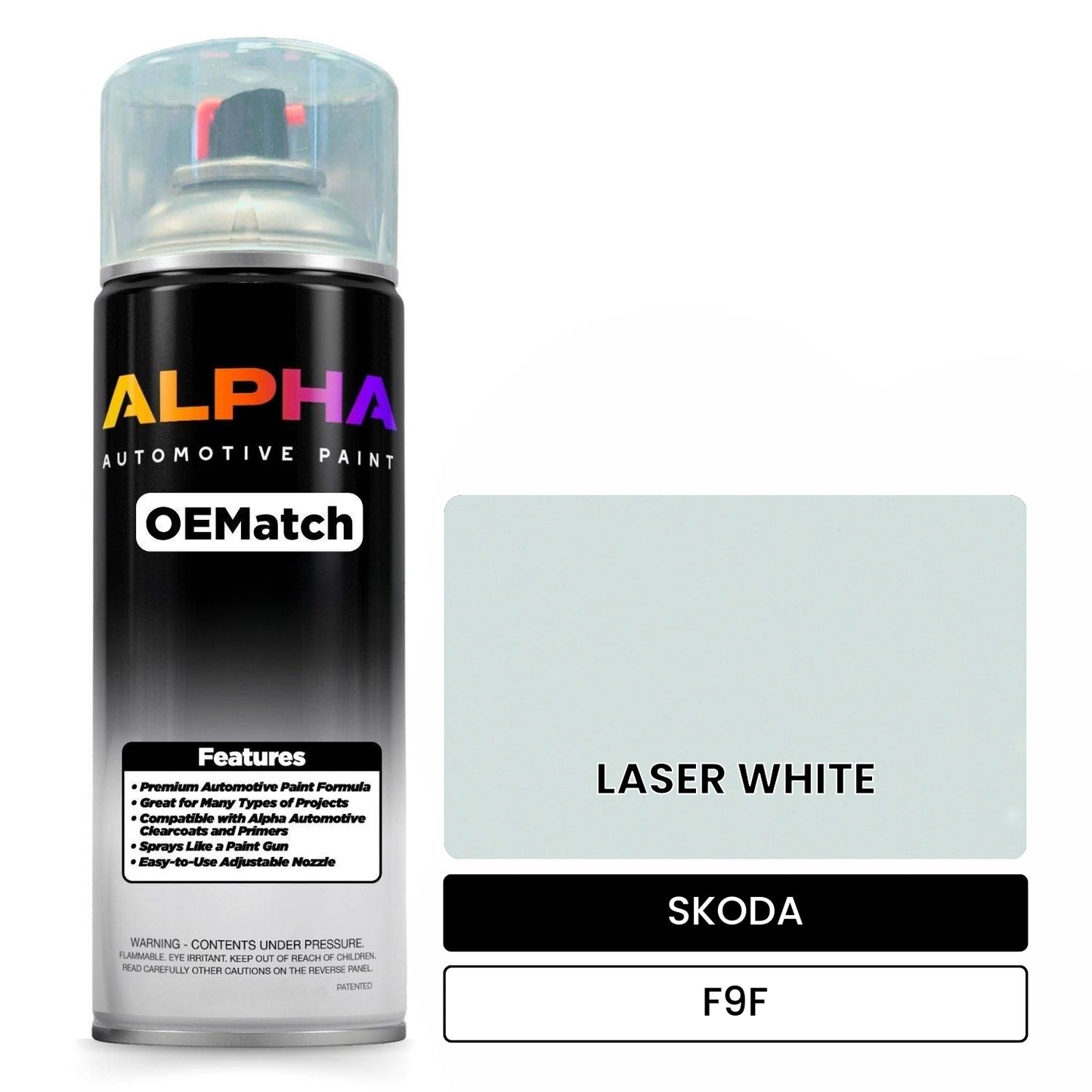 SKODA LASER WHITE F9F OEMatch Spraycan