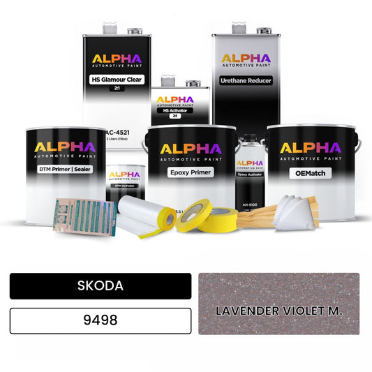 SKODA LAVENDER VIOLET M. 9498 OEMatch Vehicle Paint Kit
