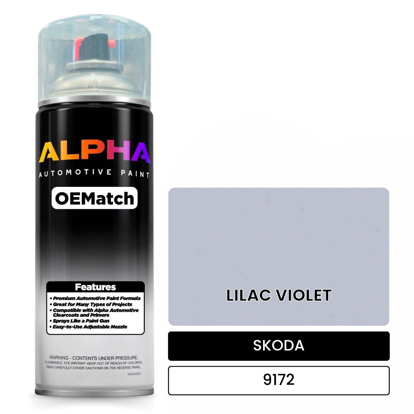 SKODA LILAC VIOLET  9172 OEMatch Spraycan