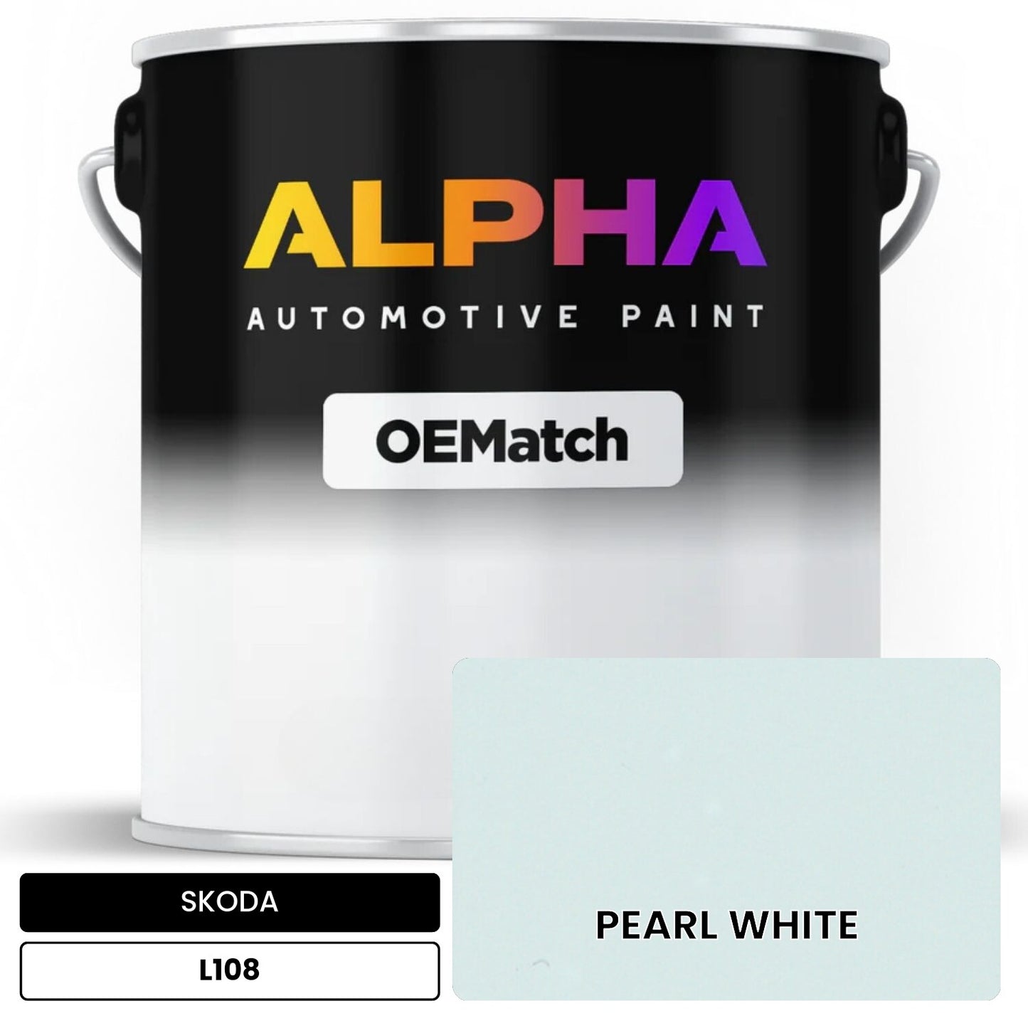 SKODA PEARL WHITE L108 OEMatch Basecoat