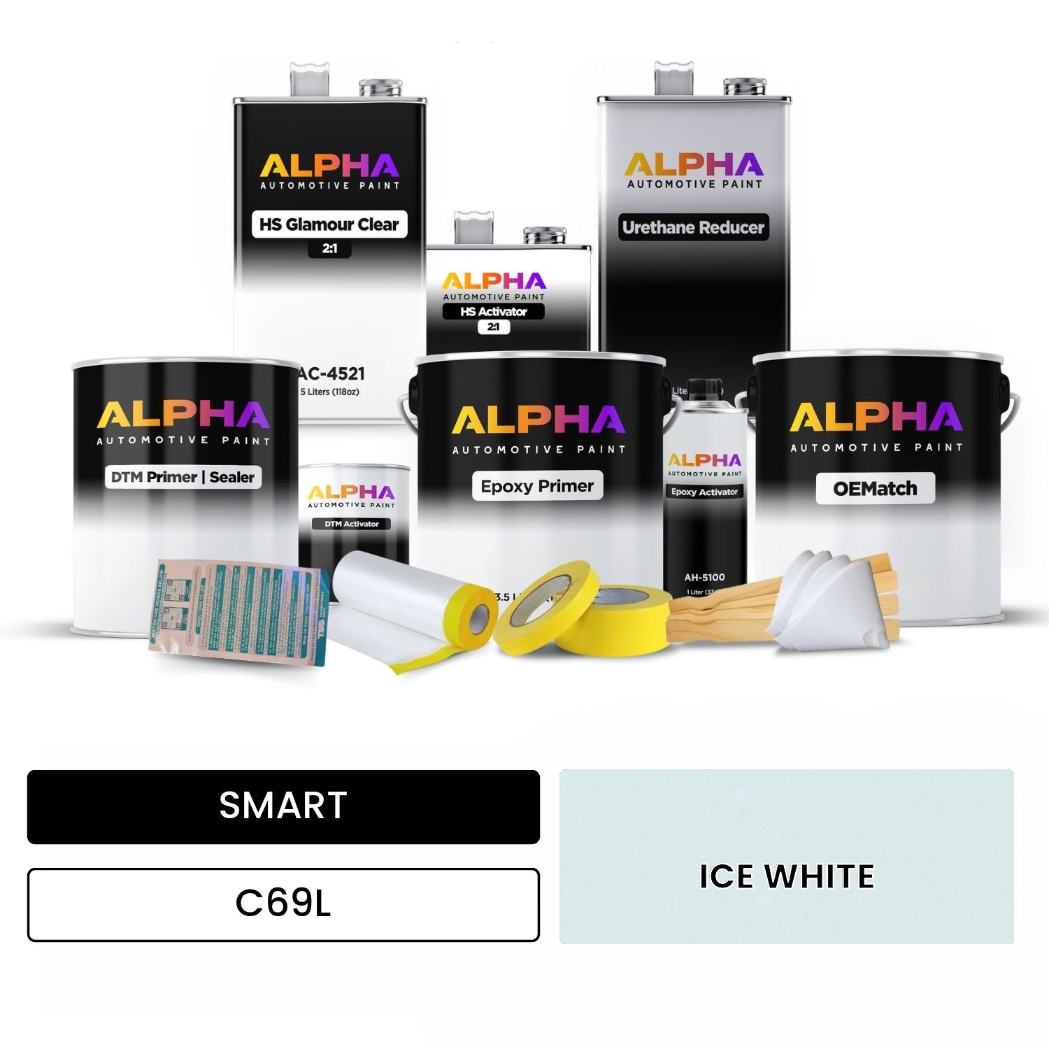 SMART ICE WHITE C69L OEMatch Vehicle Paint Kit