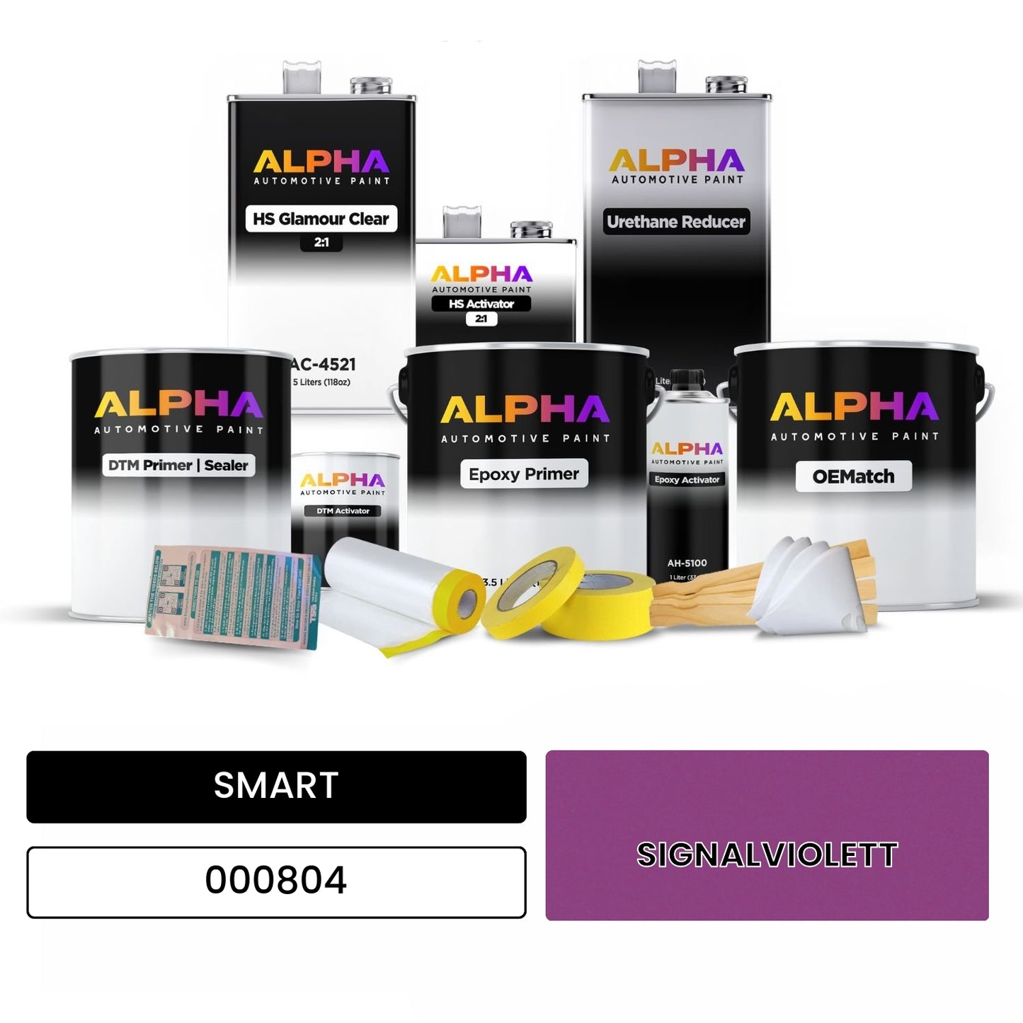 SMART SIGNALVIOLETT 000804 OEMatch Vehicle Paint Kit