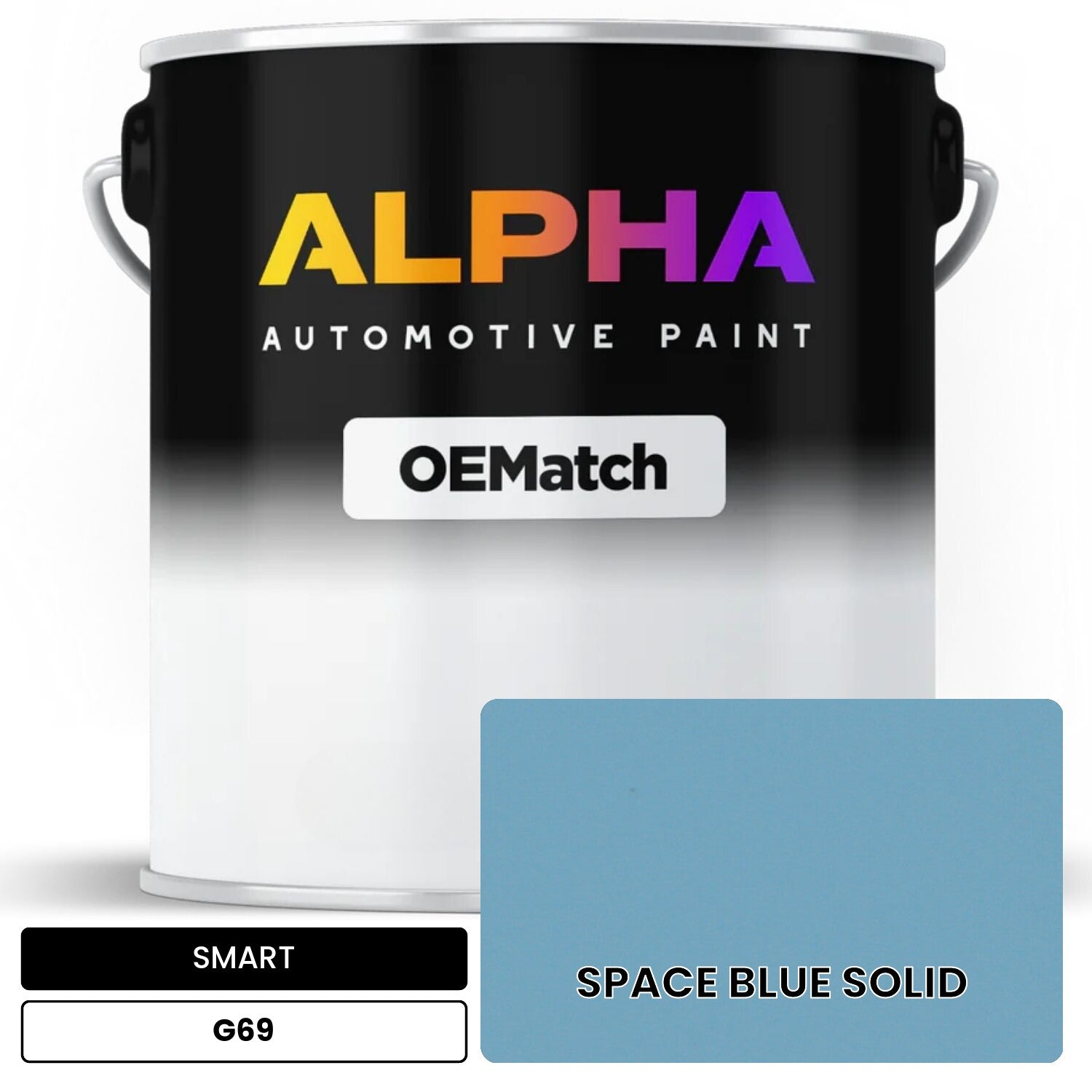 SMART SPACE BLUE SOLID G69 OEMatch Basecoat