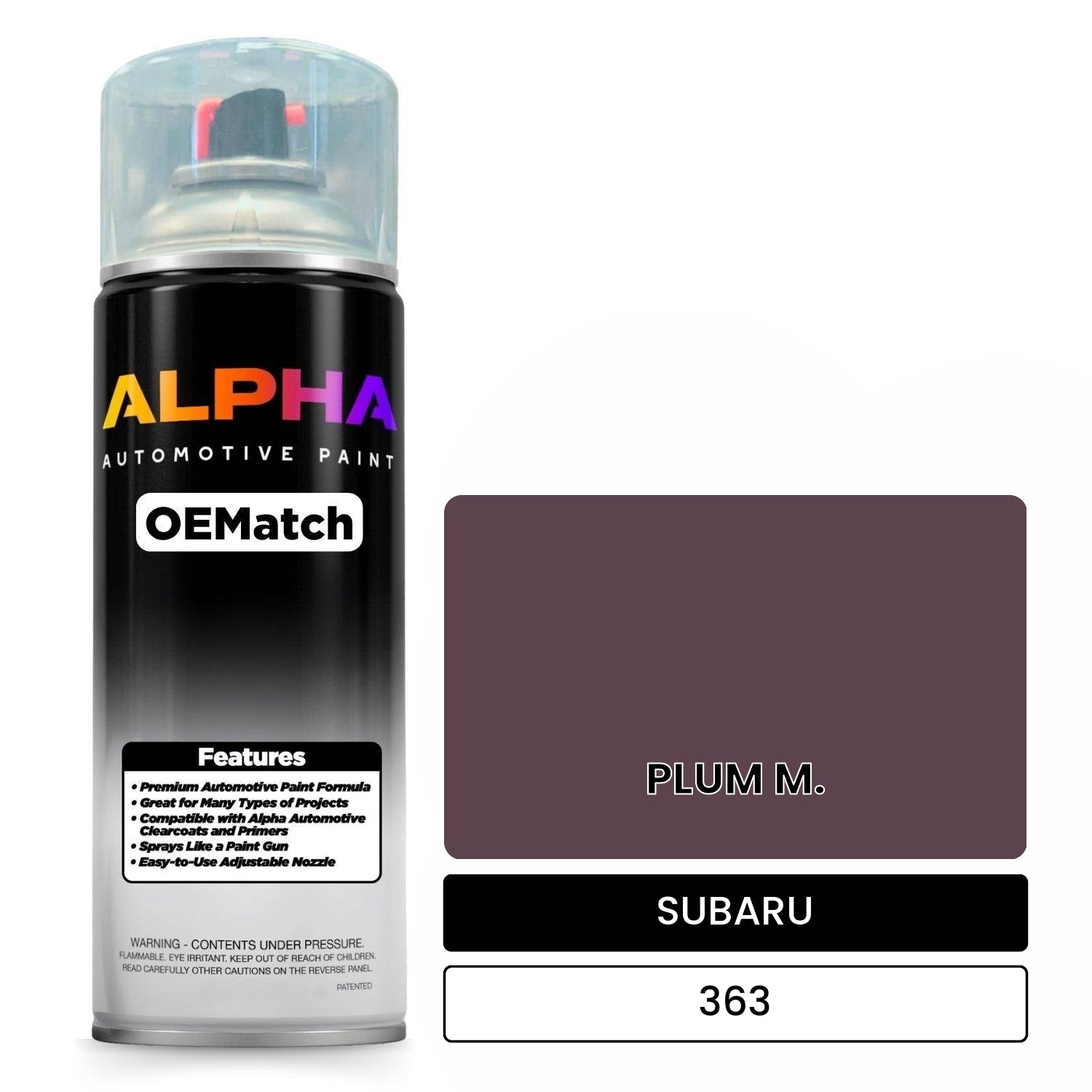 SUBARU PLUM M. 363 OEMatch Spraycan
