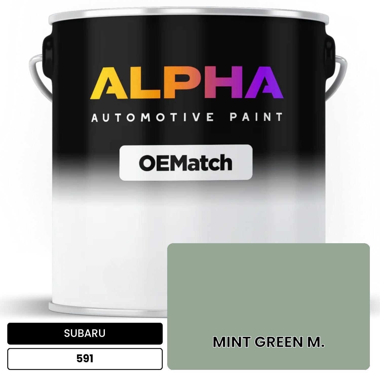 SUBARU MINT GREEN M. 591 OEMatch Basecoat