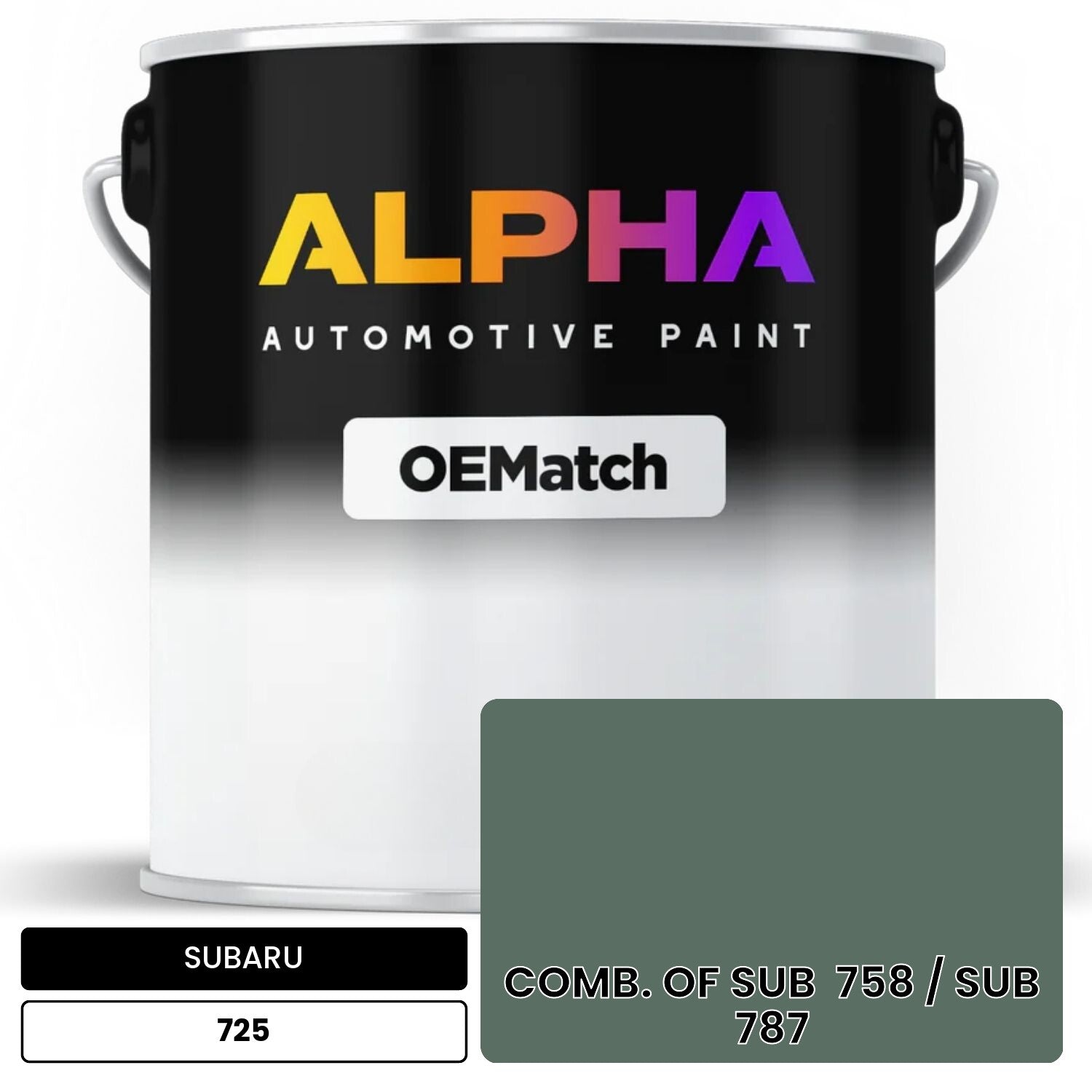 SUBARU COMB. OF SUB  758 / SUB  787 725 OEMatch Basecoat