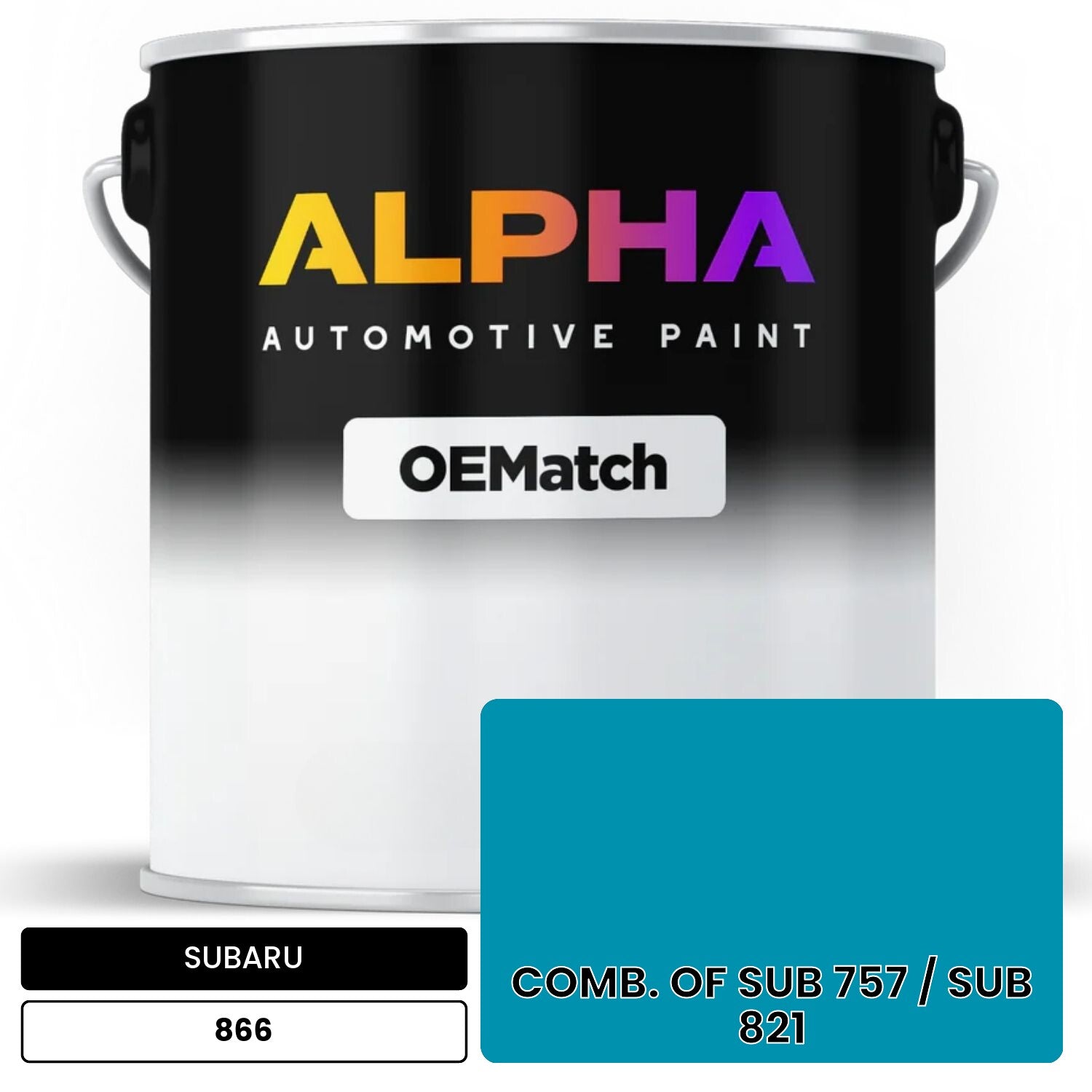 SUBARU COMB. OF SUB 757 / SUB 821 866 OEMatch Basecoat