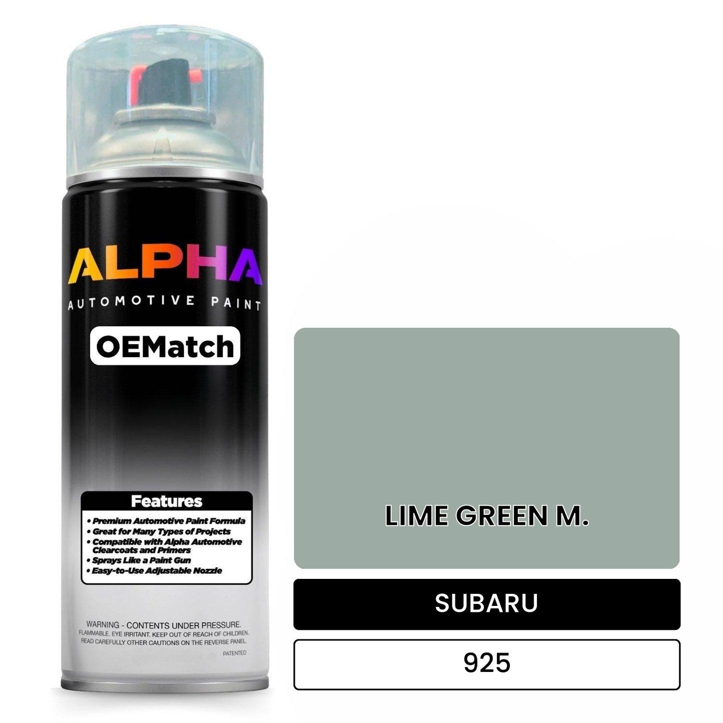 SUBARU LIME GREEN M. 925 OEMatch Spraycan