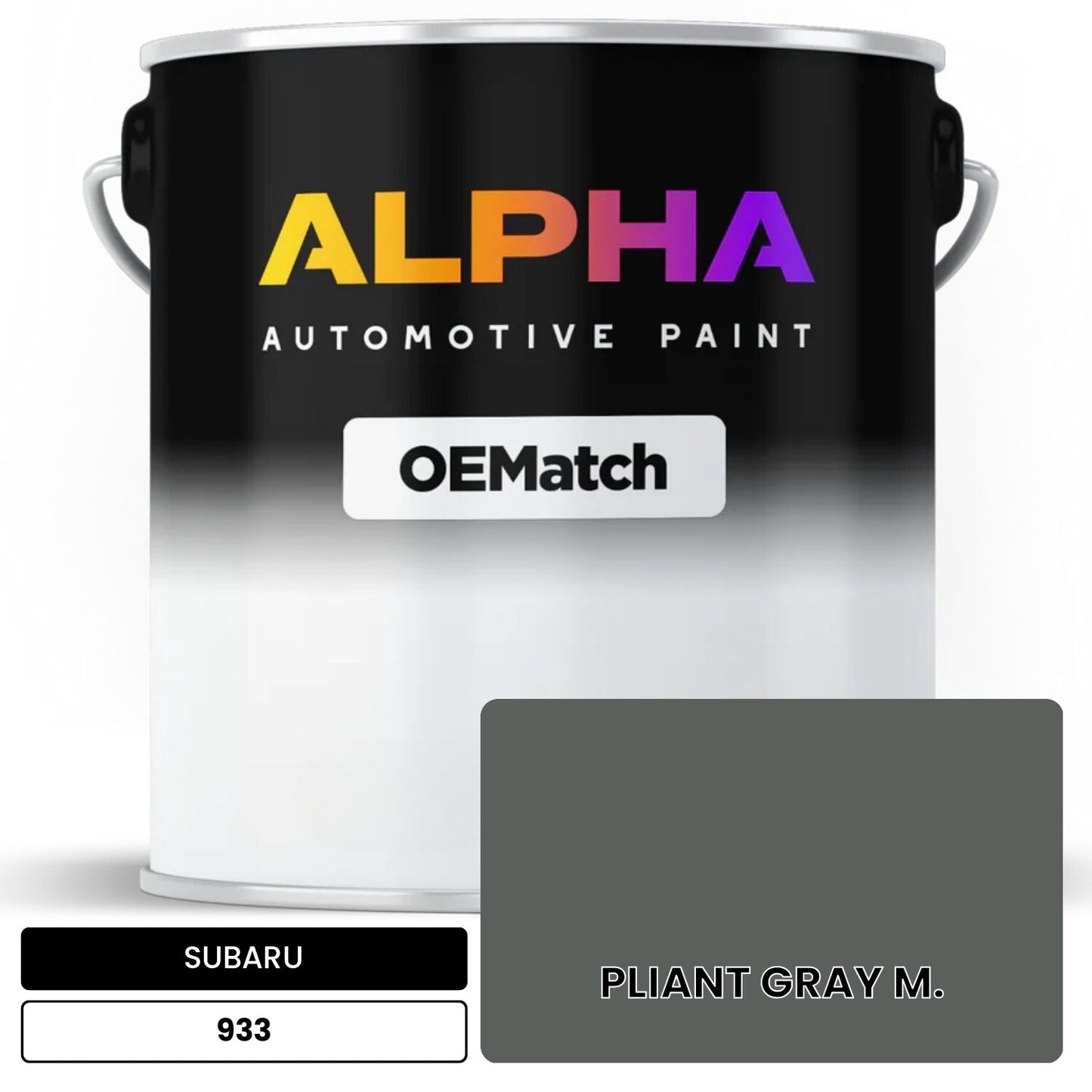 SUBARU PLIANT GRAY M. 933 OEMatch Basecoat