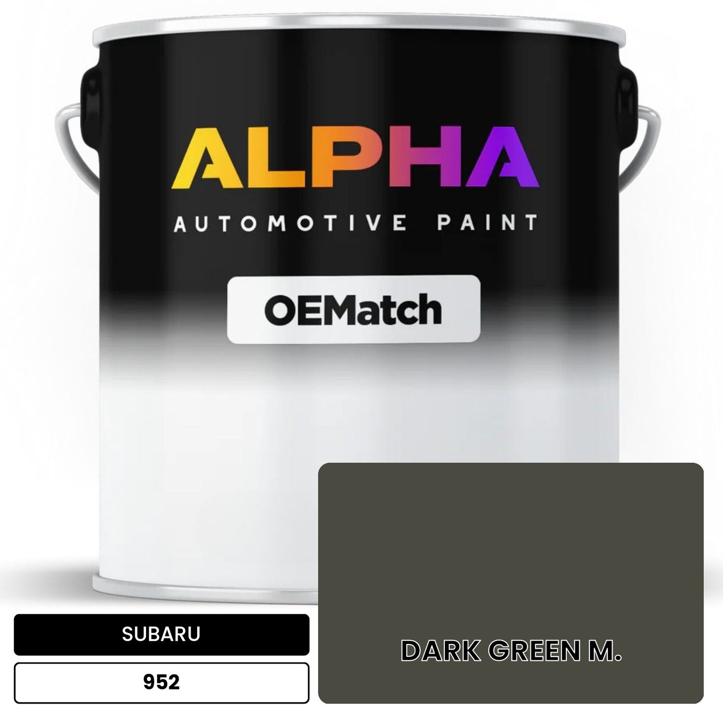SUBARU DARK GREEN M. 952 OEMatch Basecoat