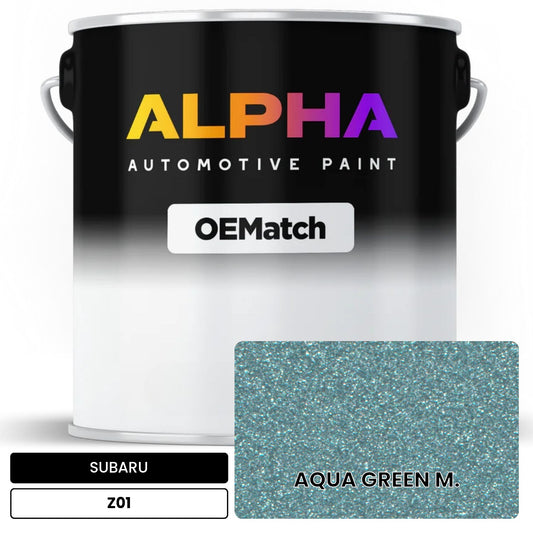 SUBARU AQUA GREEN M. Z01 OEMatch Basecoat
