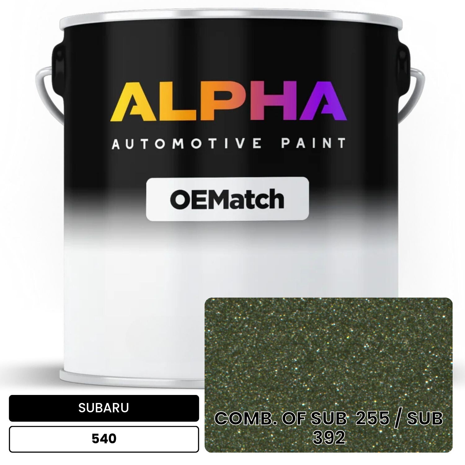SUBARU COMB. OF SUB  255 / SUB  392 540 OEMatch Basecoat