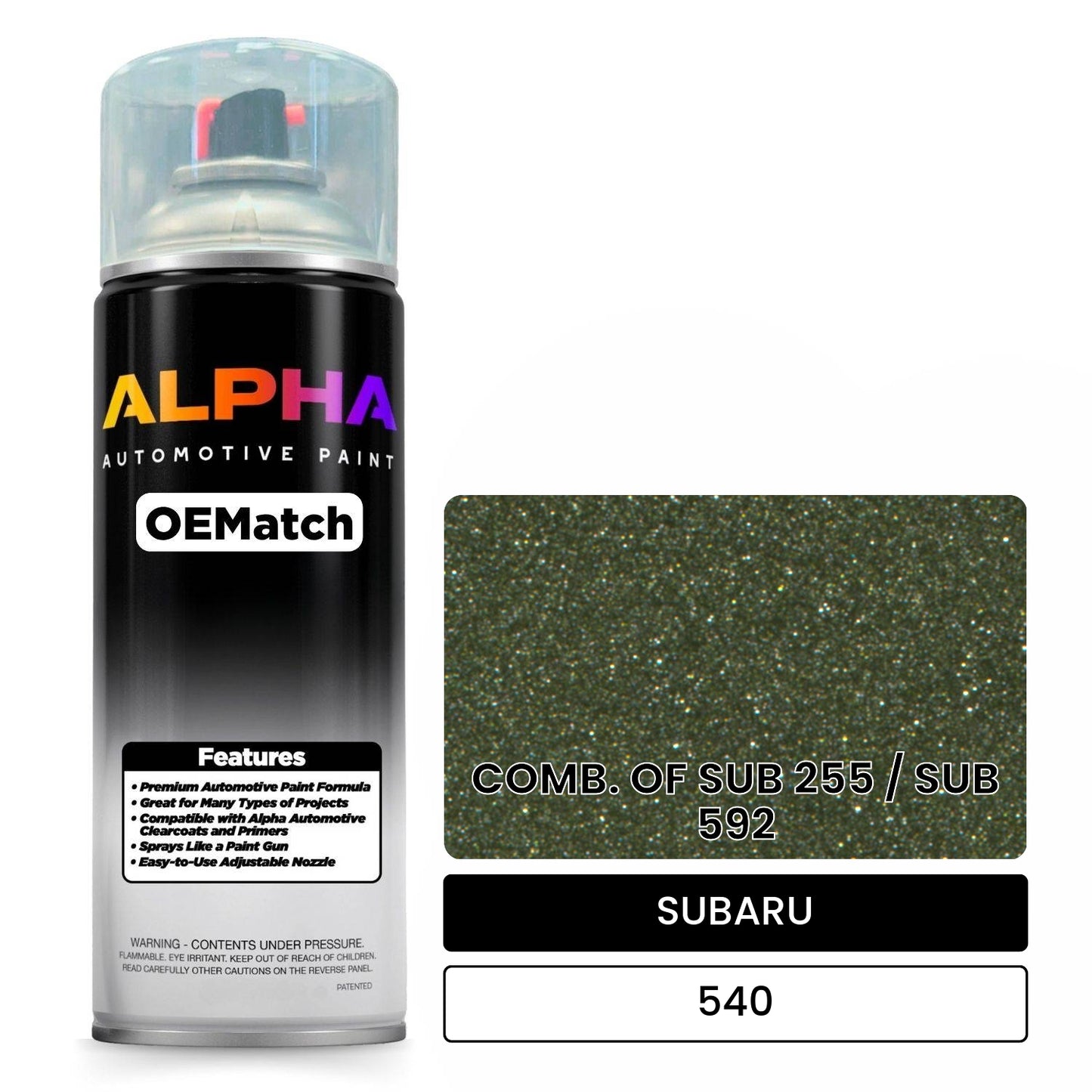SUBARU COMB. OF SUB 255 / SUB 592 540 OEMatch Spraycan