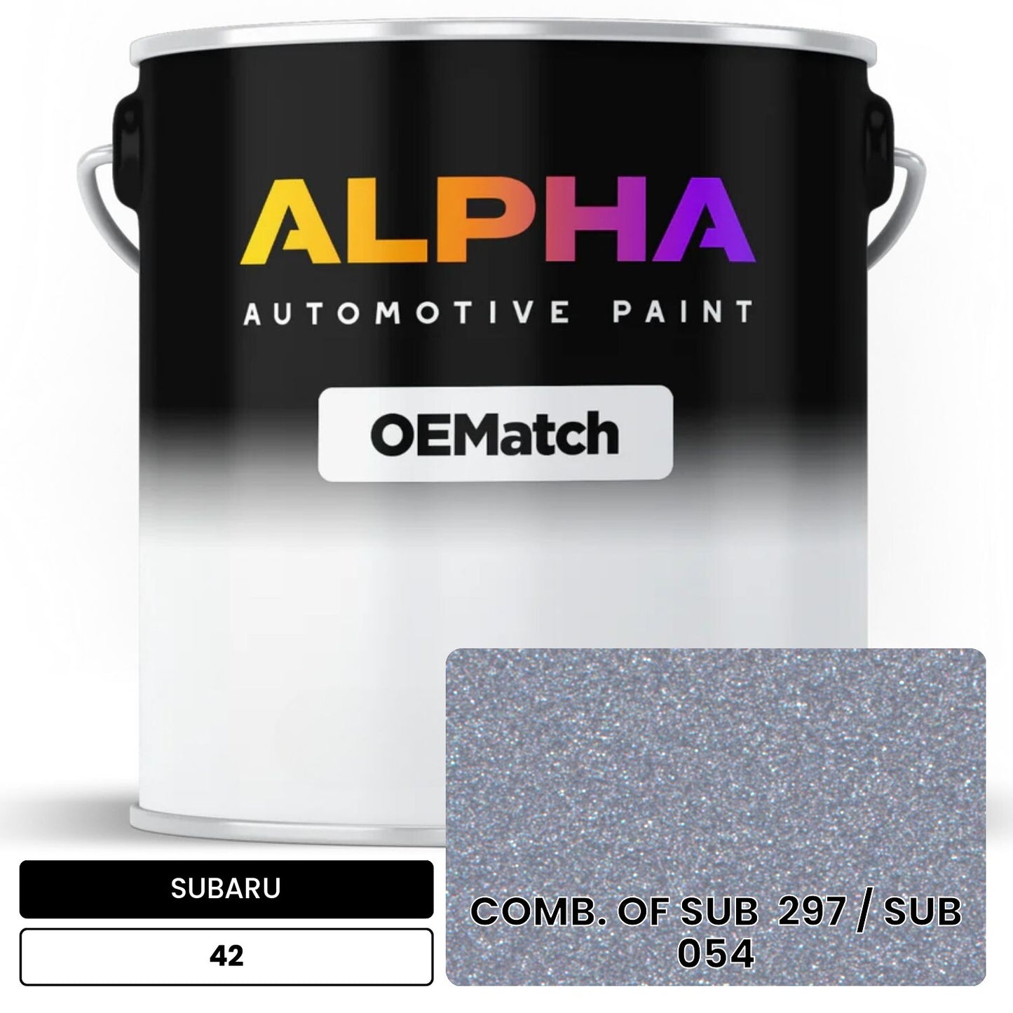 SUBARU COMB. OF SUB  297 / SUB  054 42 OEMatch Basecoat