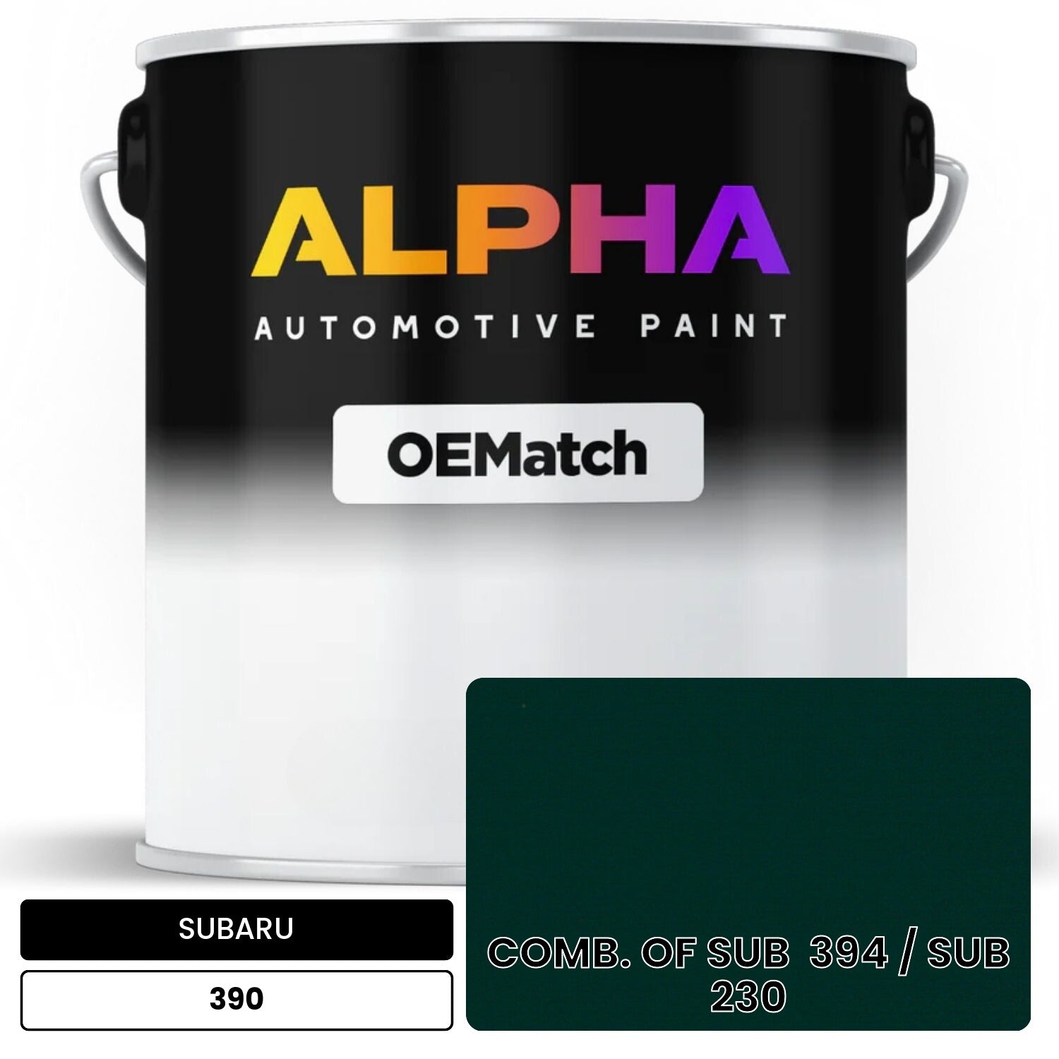 SUBARU COMB. OF SUB  394 / SUB  230 390 OEMatch Basecoat