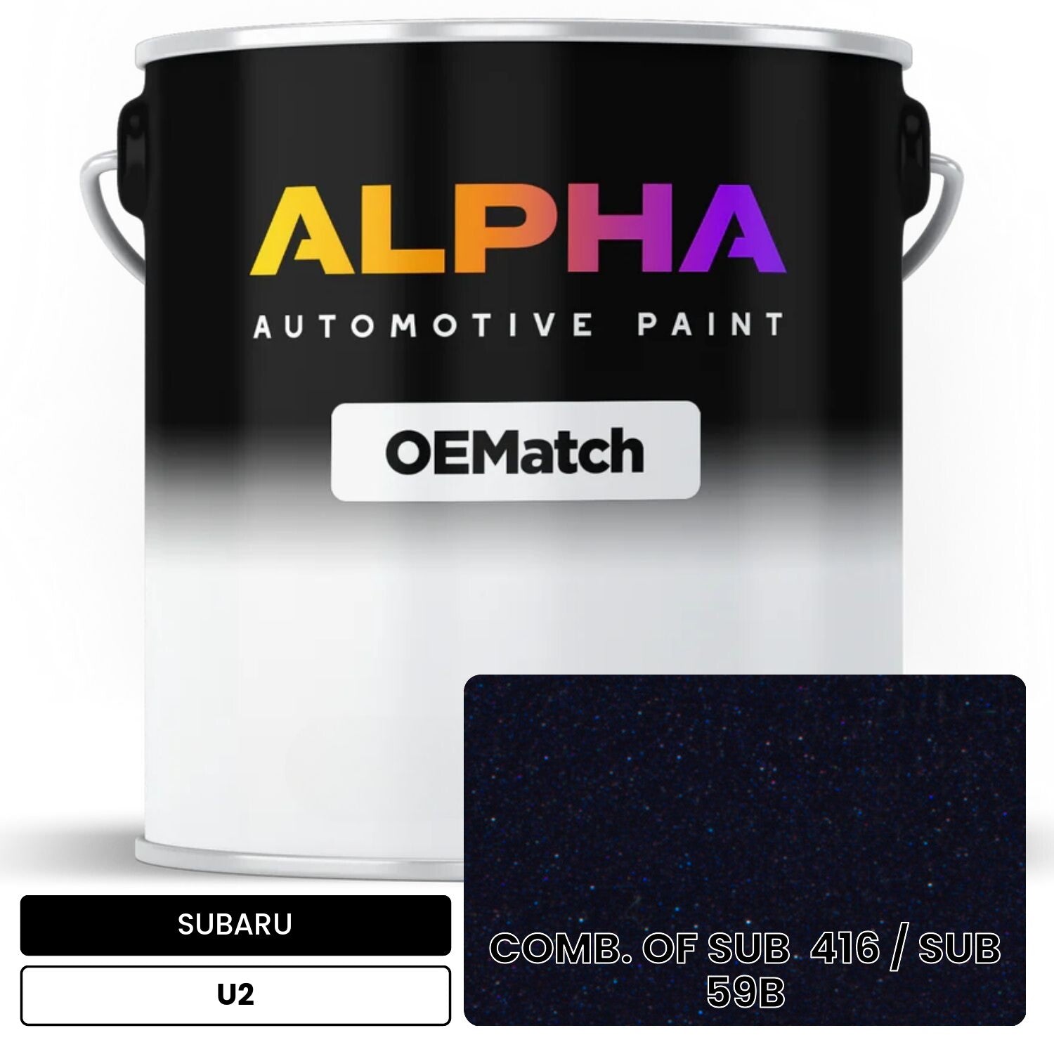 SUBARU COMB. OF SUB  416 / SUB  59B U2 OEMatch Basecoat