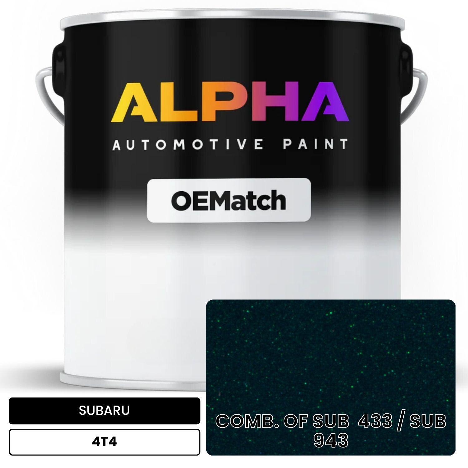 SUBARU COMB. OF SUB  433 / SUB  943 4T4 OEMatch Basecoat