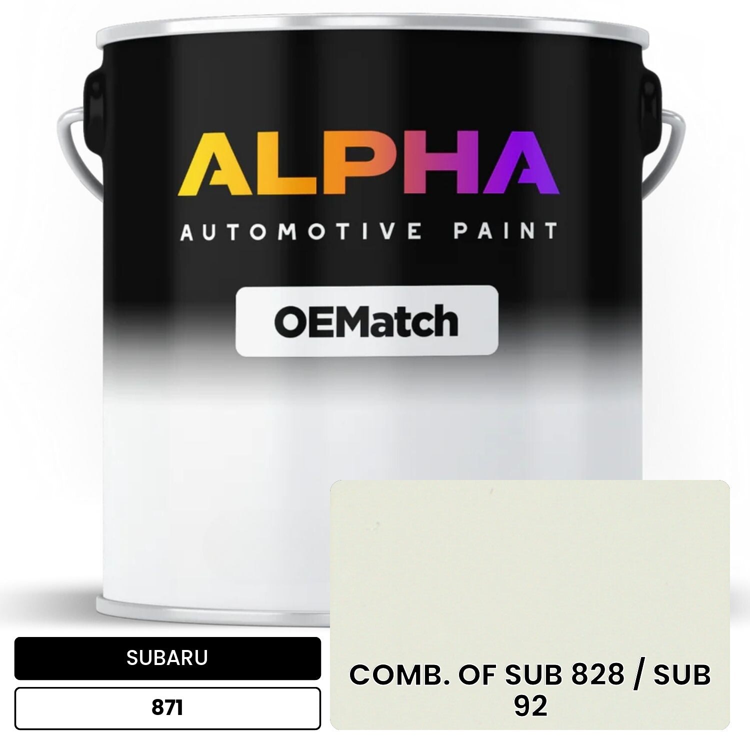 SUBARU COMB. OF SUB 828 / SUB 92 871 OEMatch Basecoat