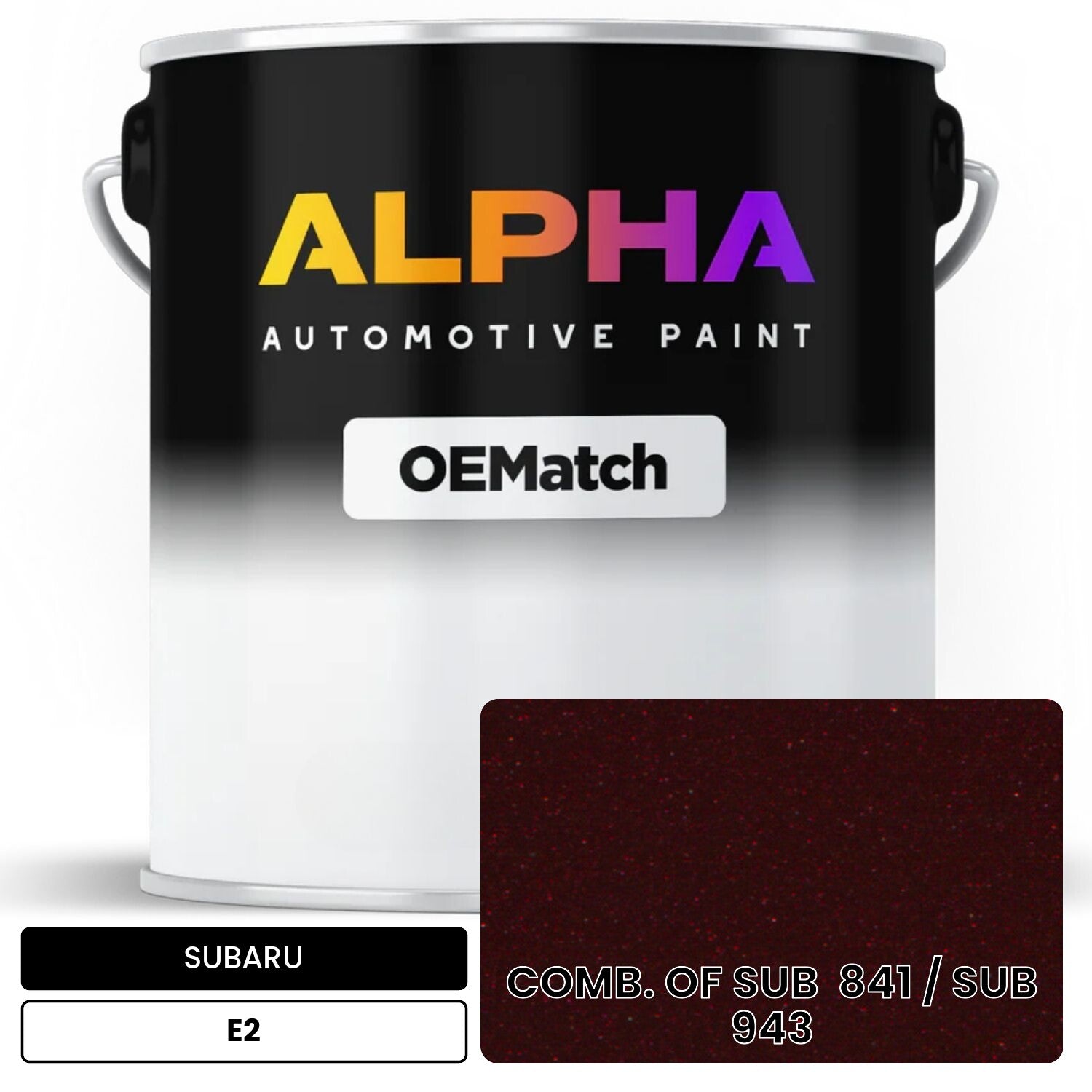 SUBARU COMB. OF SUB  841 / SUB  943 E2 OEMatch Basecoat