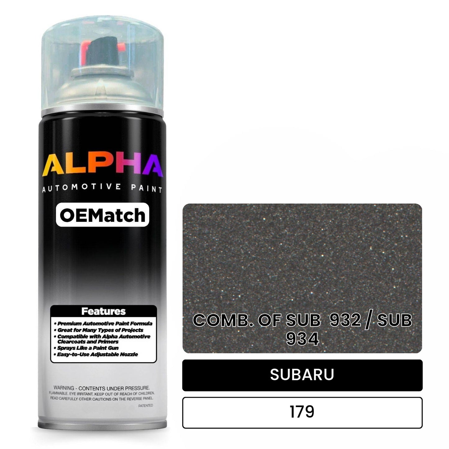 SUBARU COMB. OF SUB  932 / SUB  934 179 OEMatch Spraycan