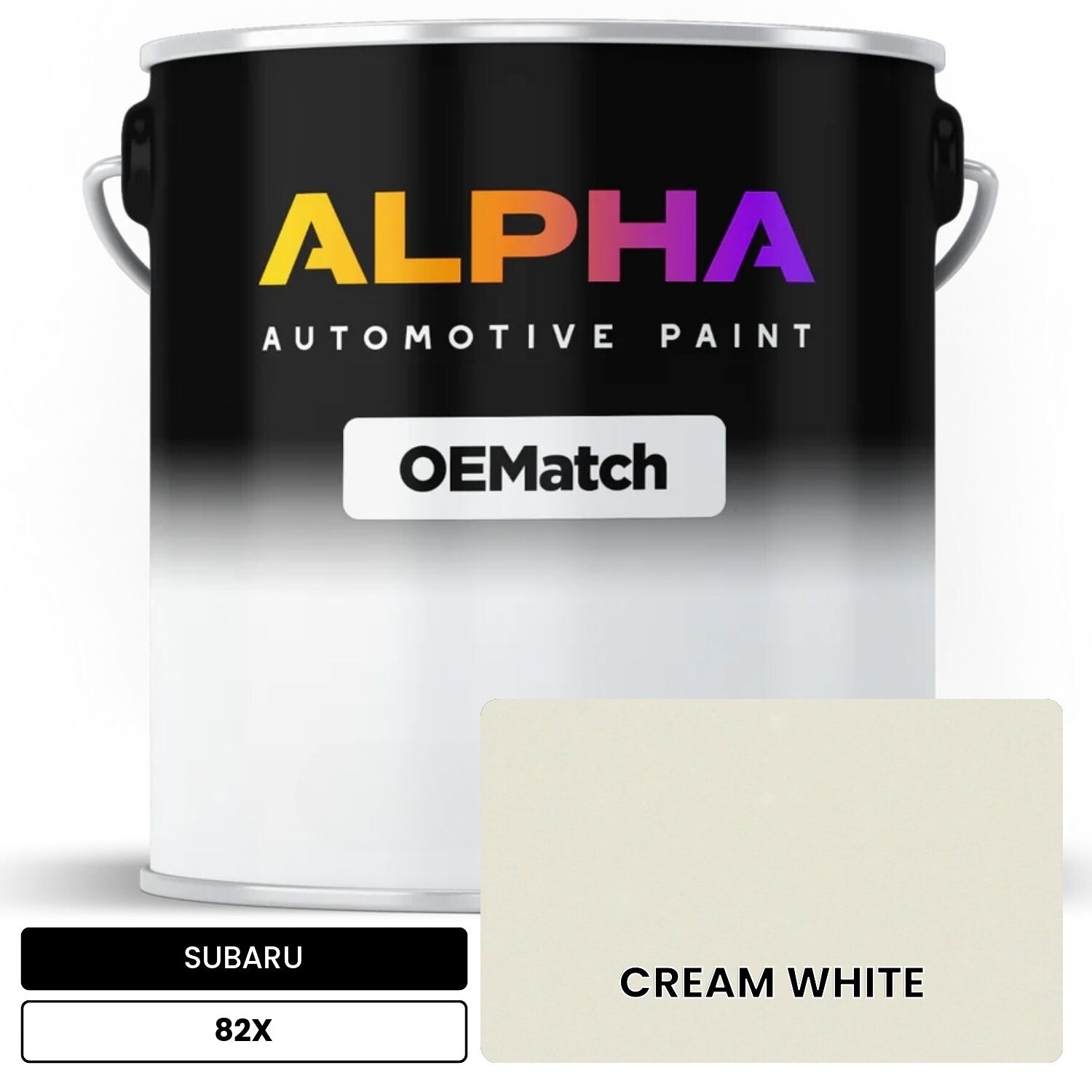 SUBARU CREAM WHITE 82X OEMatch Basecoat