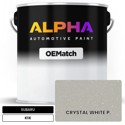 SUBARU CRYSTAL WHITE P. K1X OEMatch Basecoat