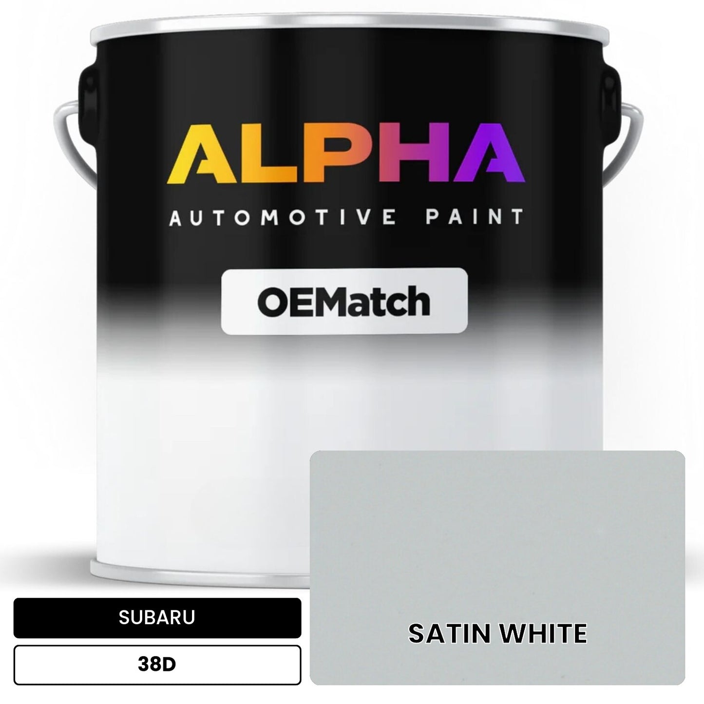 SUBARU SATIN WHITE 38D OEMatch Basecoat