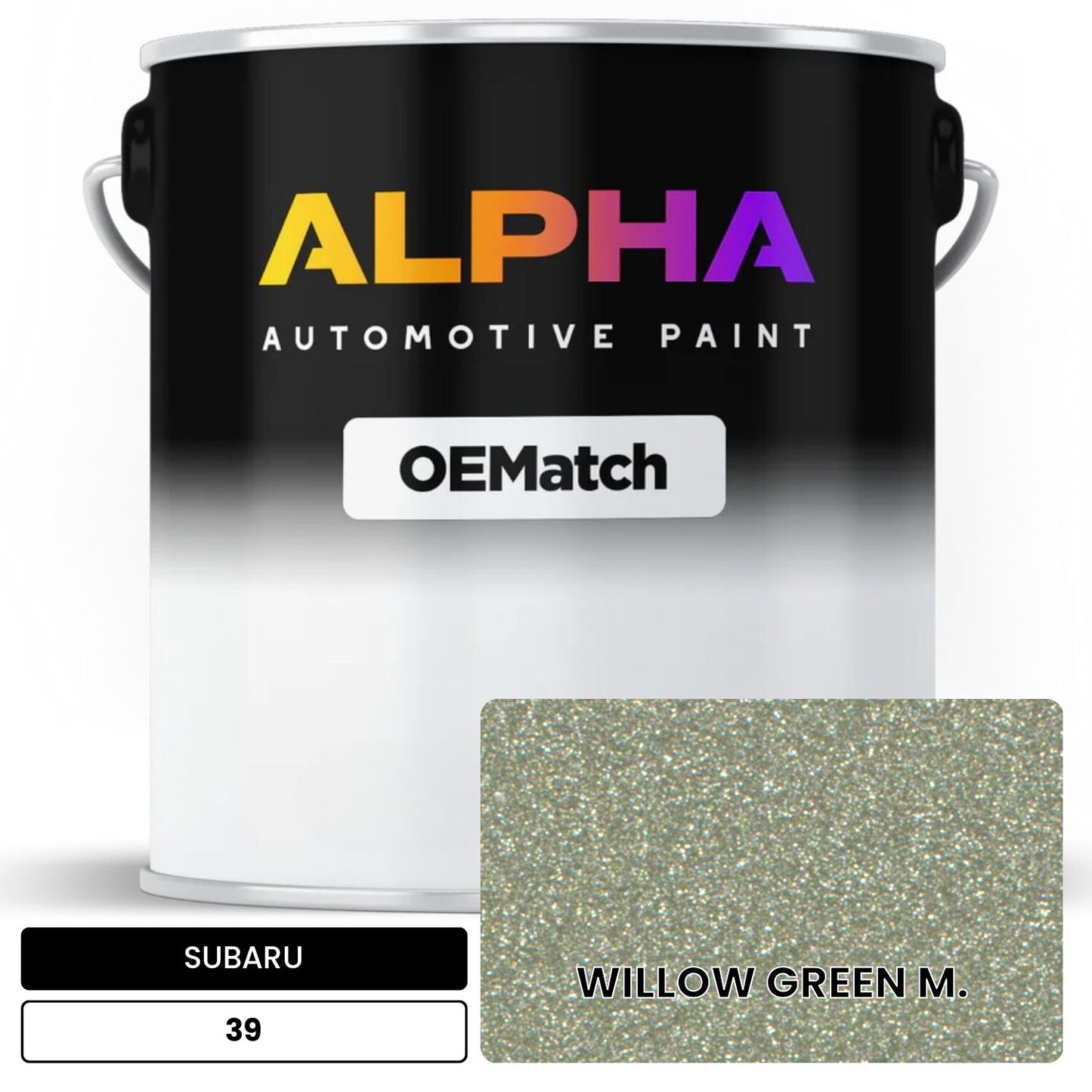SUBARU WILLOW GREEN M. 39 OEMatch Basecoat