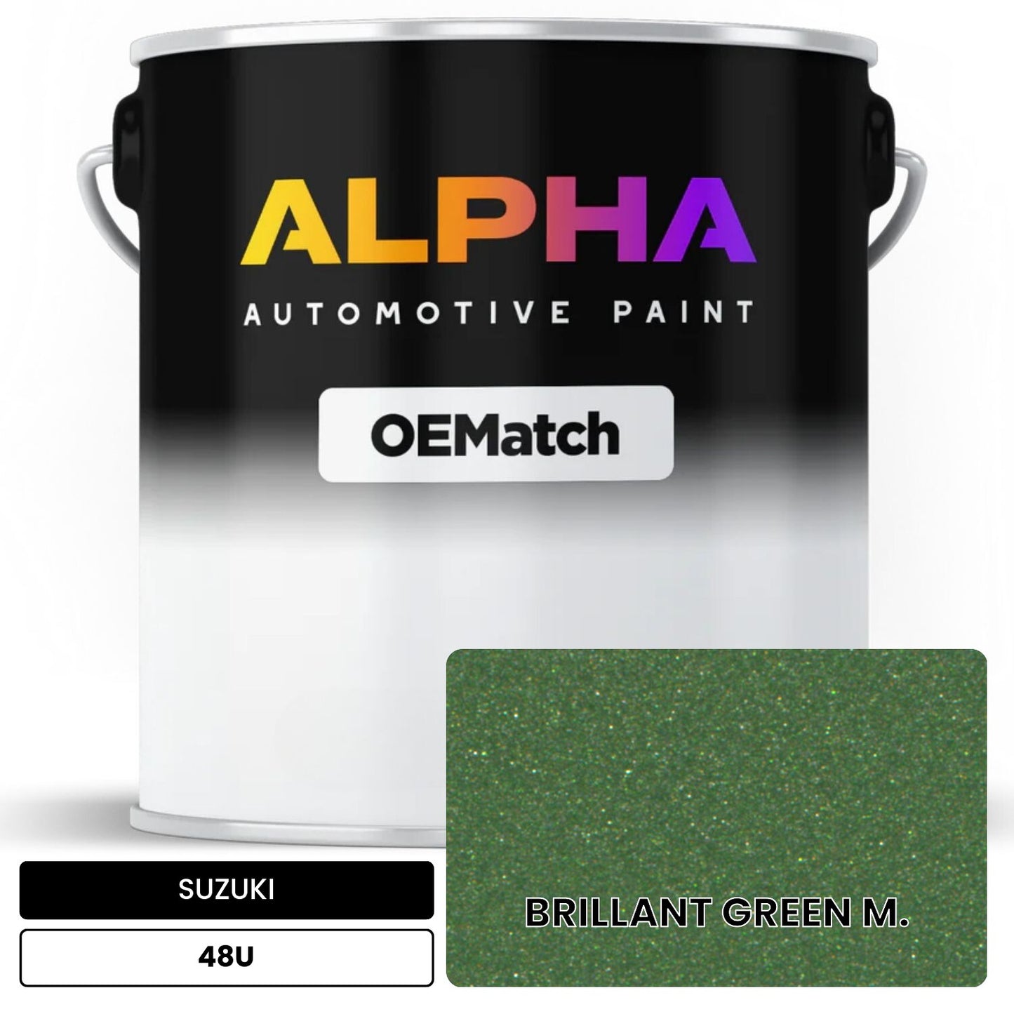 SUZUKI BRILLANT GREEN M. 48U OEMatch Basecoat
