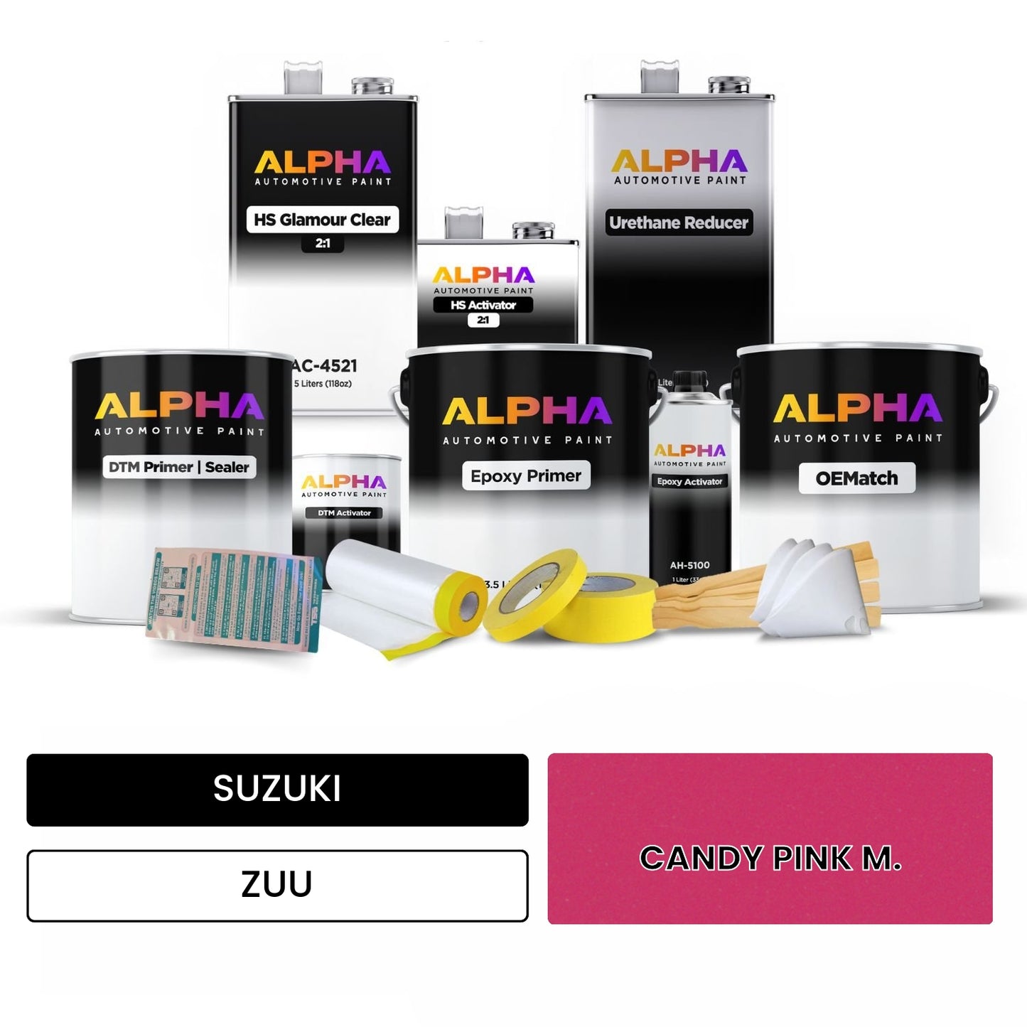 SUZUKI CANDY PINK M. ZUU OEMatch Vehicle Paint Kit
