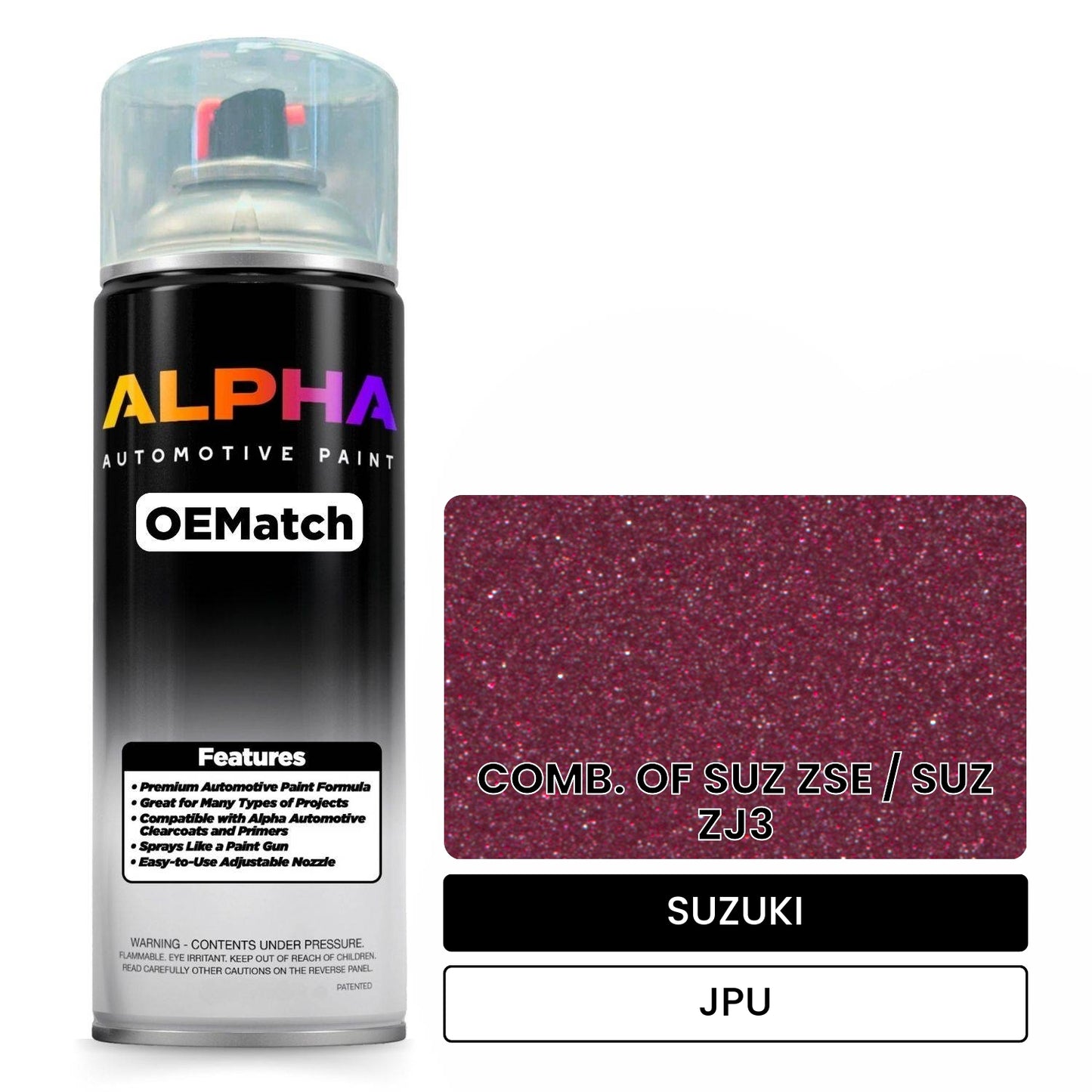 SUZUKI COMB. OF SUZ ZSE / SUZ ZJ3 JPU OEMatch Spraycan