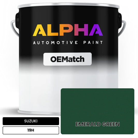 SUZUKI EMERALD GREEN 19H OEMatch Basecoat