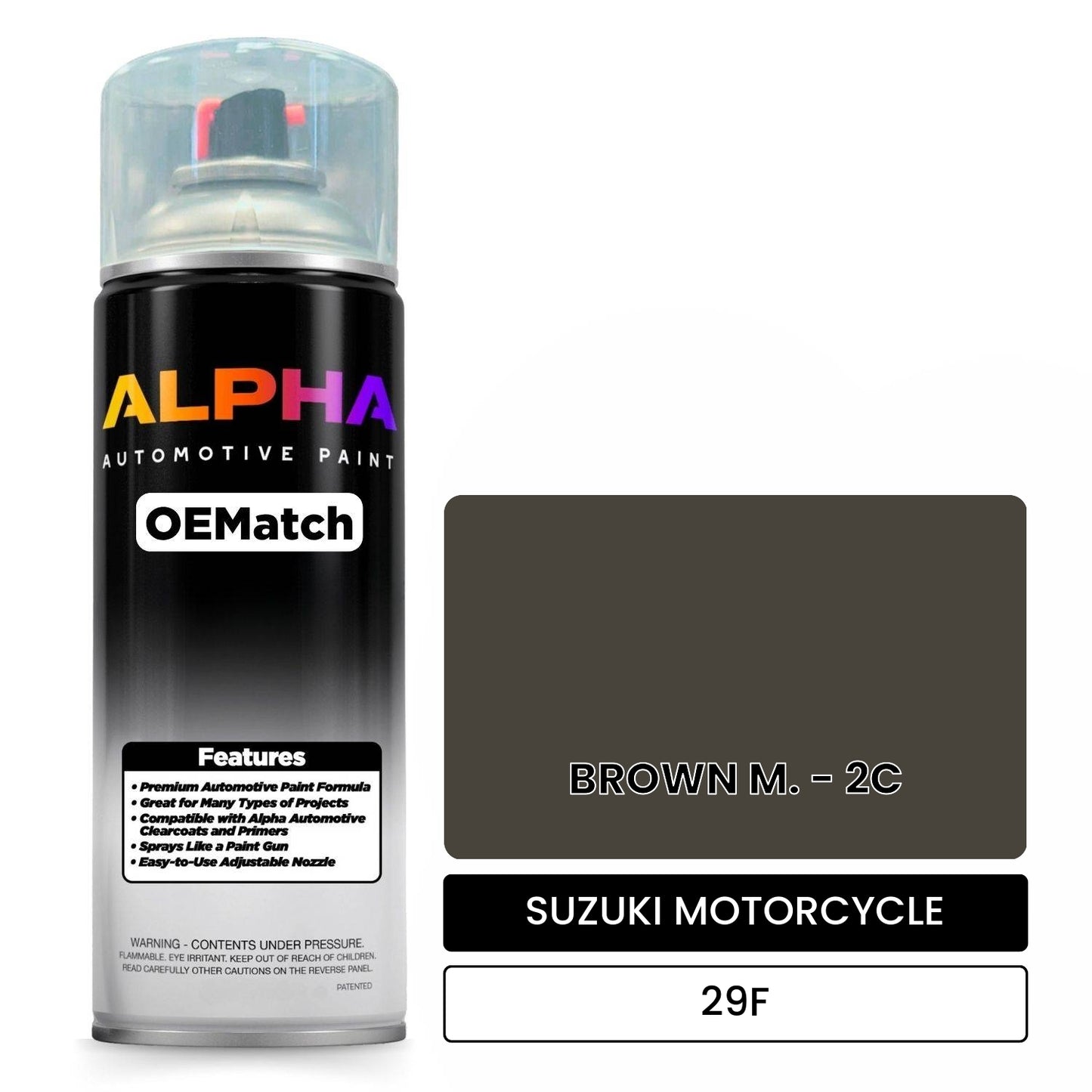 SUZUKI MOTORCYCLE BROWN M. - 2C 29F OEMatch Spraycan