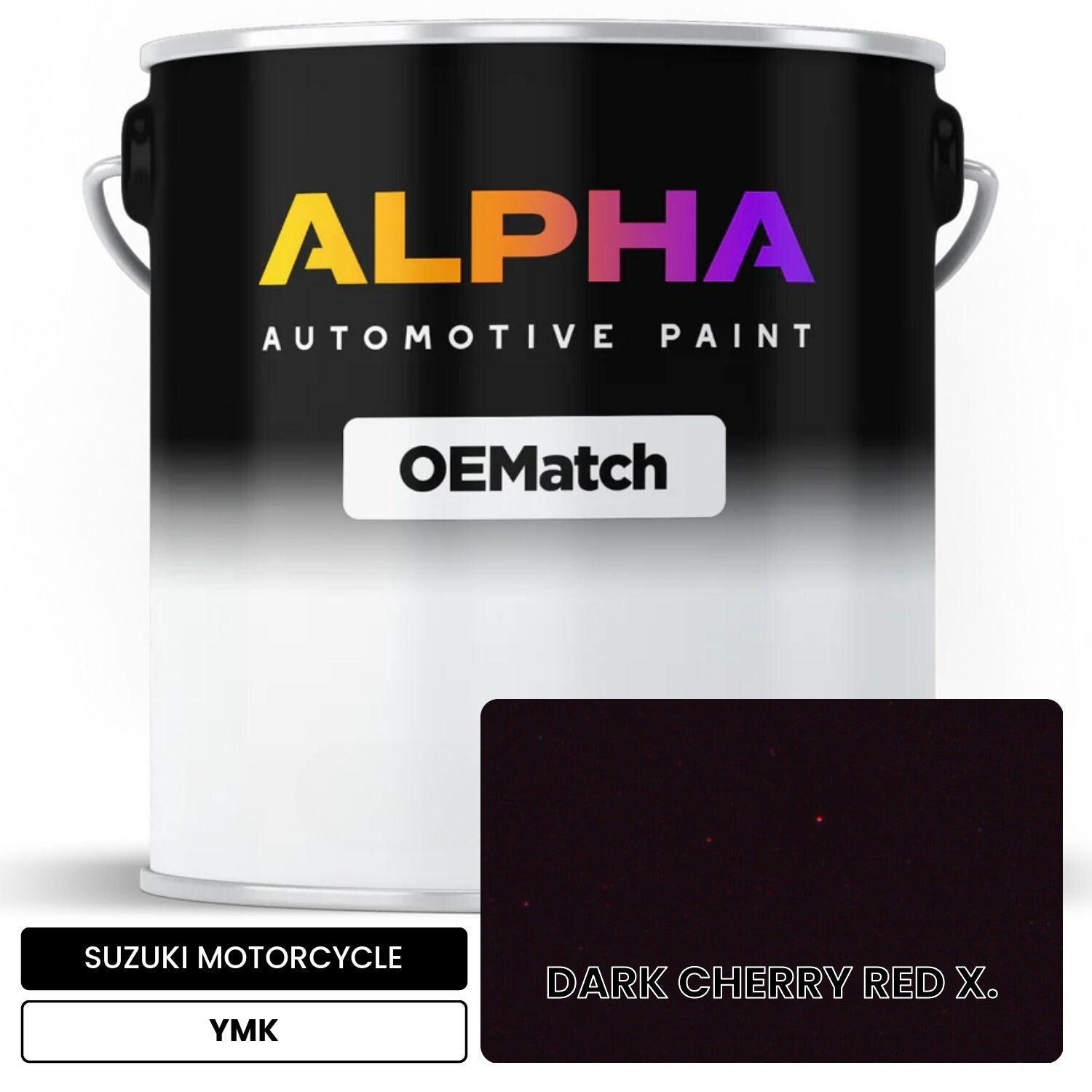 SUZUKI MOTORCYCLE DARK CHERRY RED X. YMK OEMatch Basecoat
