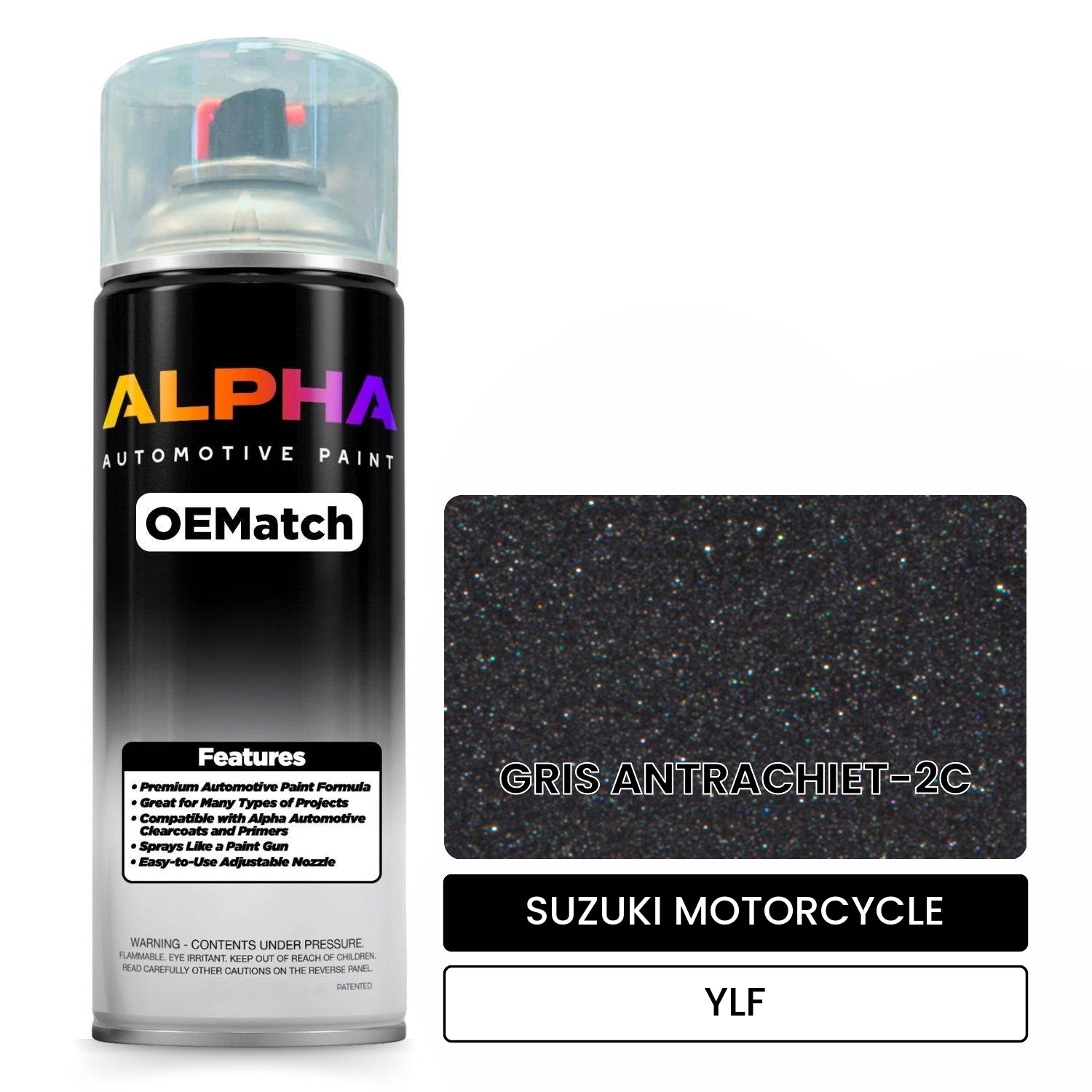 SUZUKI MOTORCYCLE GRIS ANTRACHIET-2C YLF OEMatch Spraycan
