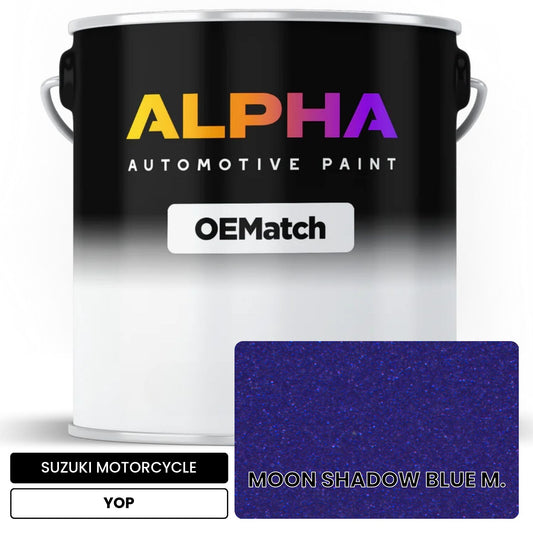 SUZUKI MOTORCYCLE MOON SHADOW BLUE M. YOP OEMatch Basecoat