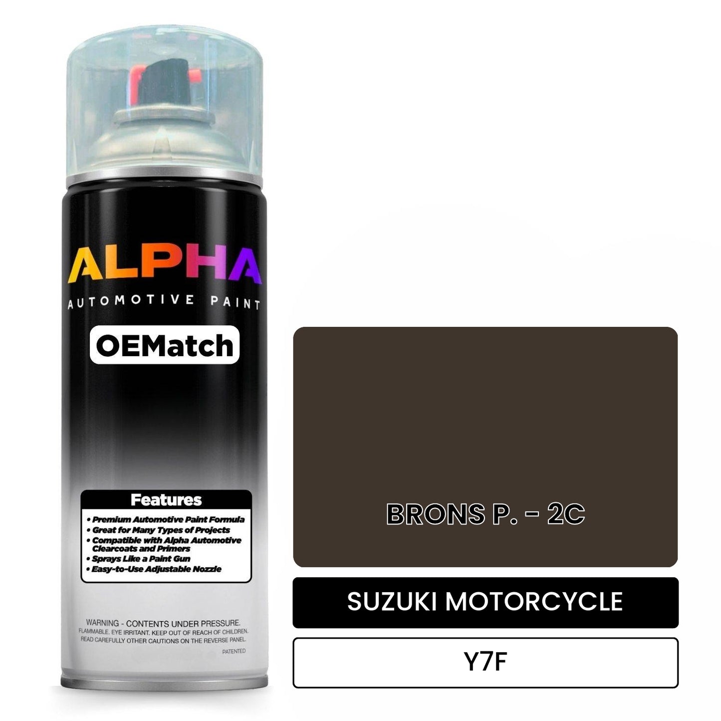 SUZUKI MOTORCYCLE BRONS P. - 2C Y7F OEMatch Spraycan