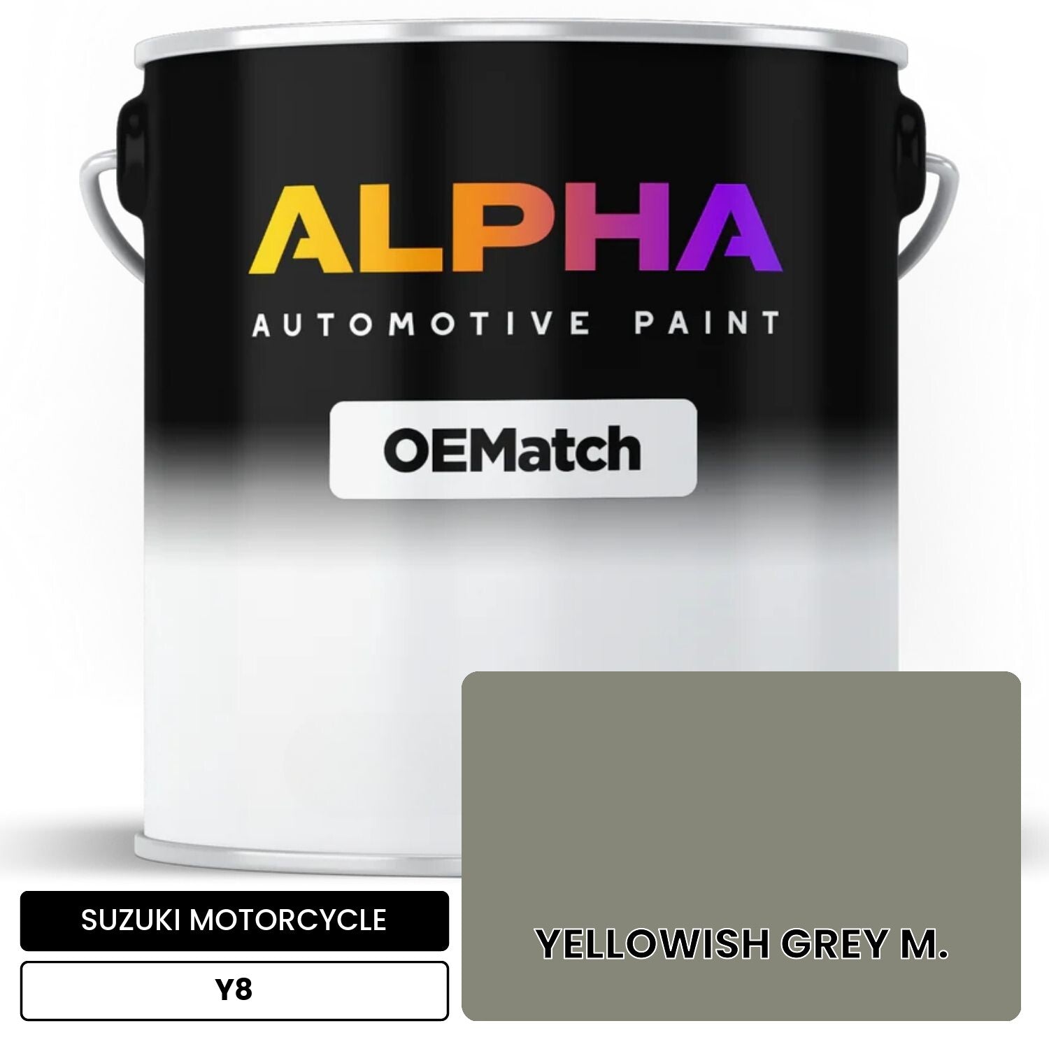 SUZUKI MOTORCYCLE YELLOWISH GREY M. Y8 OEMatch Basecoat